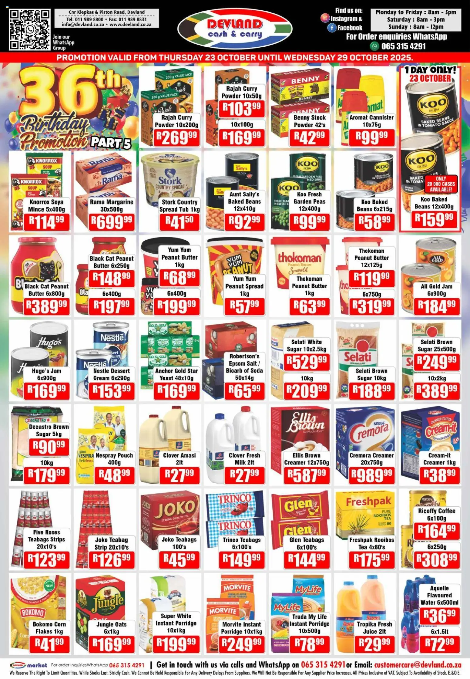New Devland catalogue – valid from 23.10.2025 | Page: 3 | Products: Baked beans, Coffee, Tea, Aromat