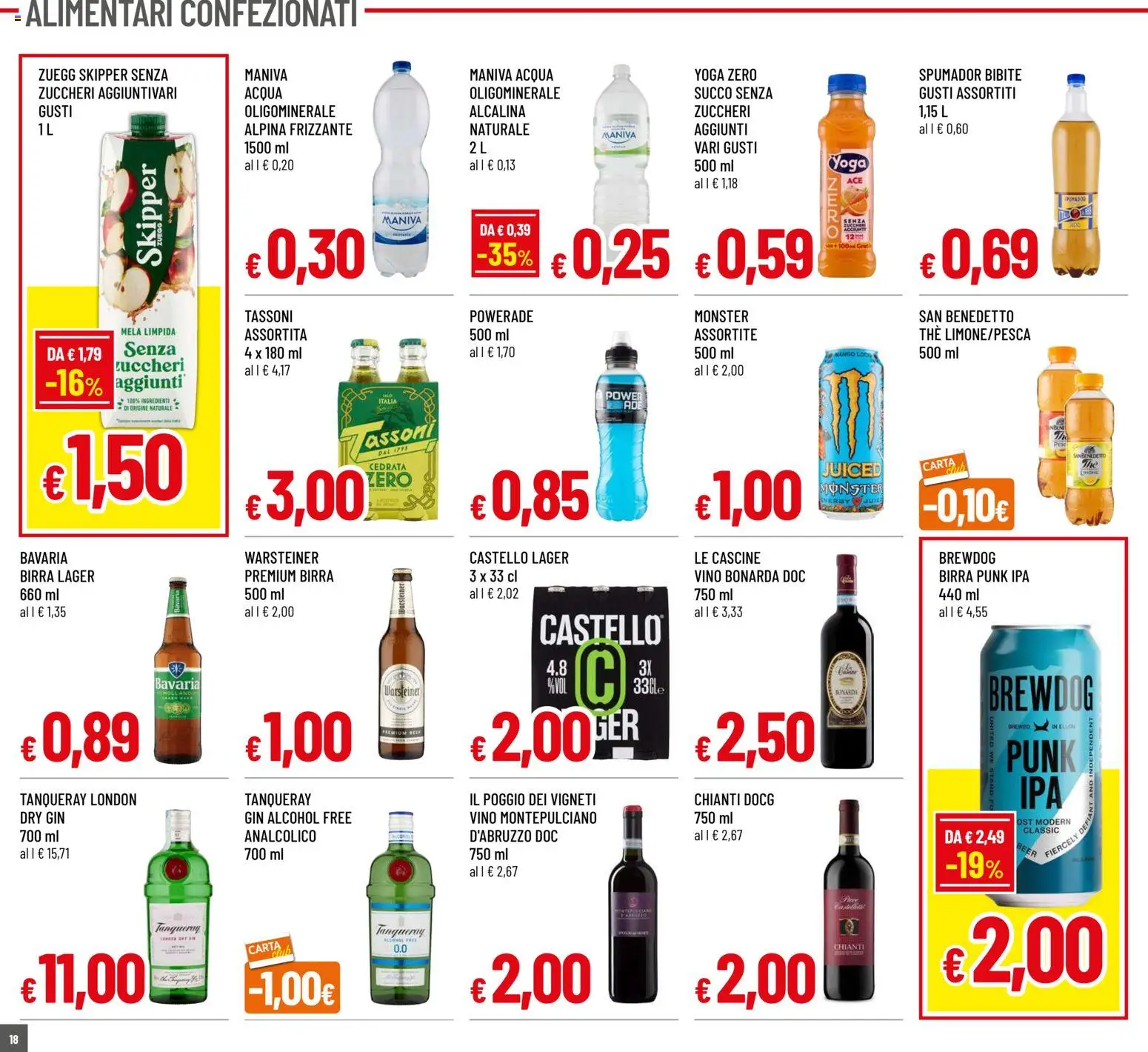 Volantino Galassia del 08.01.2026 | Pagina: 18 | Prodotti: Gin, The, Bibite, Cedrata