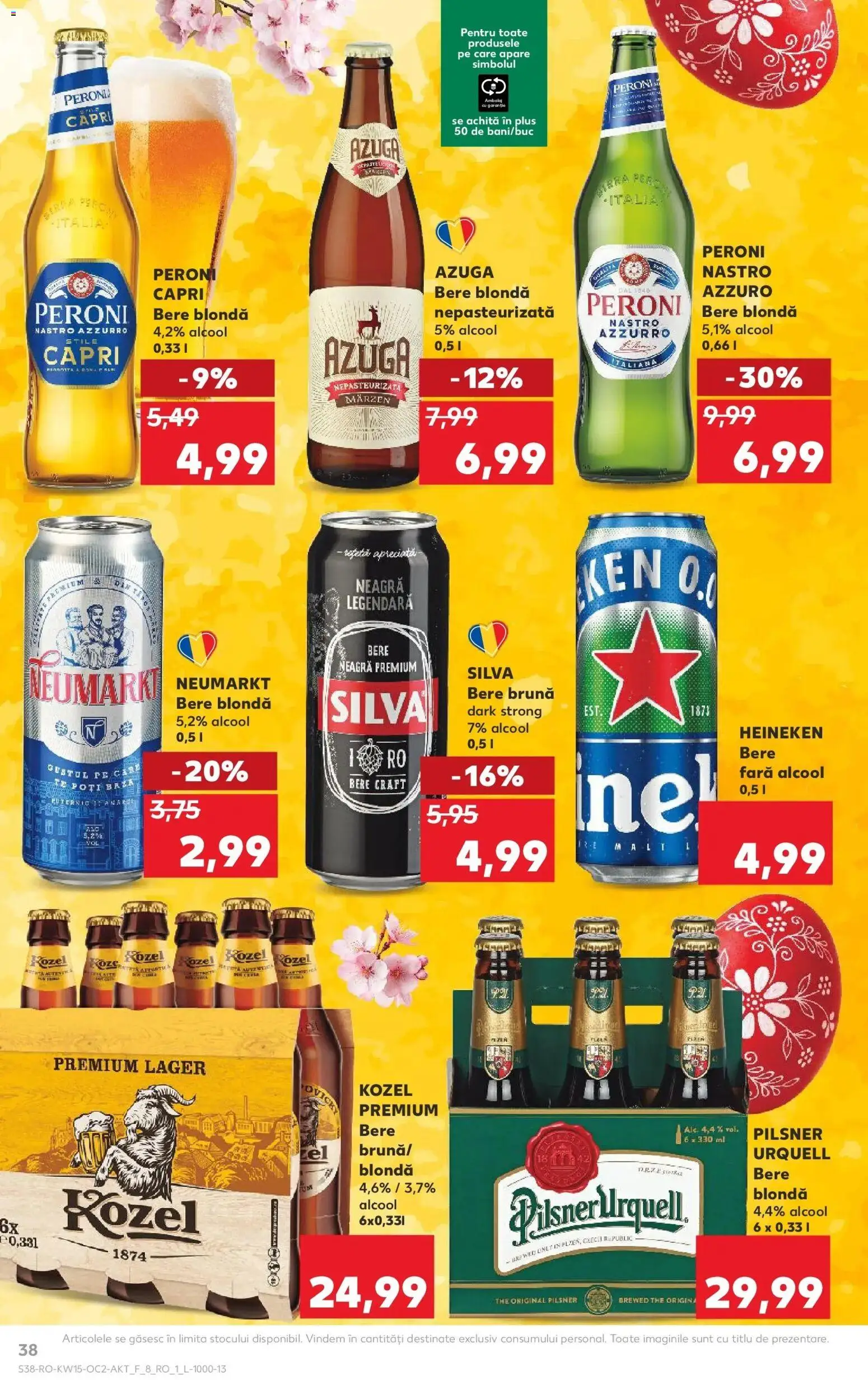 Noul catalog Kaufland – valabil de la 08.04.2026 | Pagină: 38 | Produse: Bere
