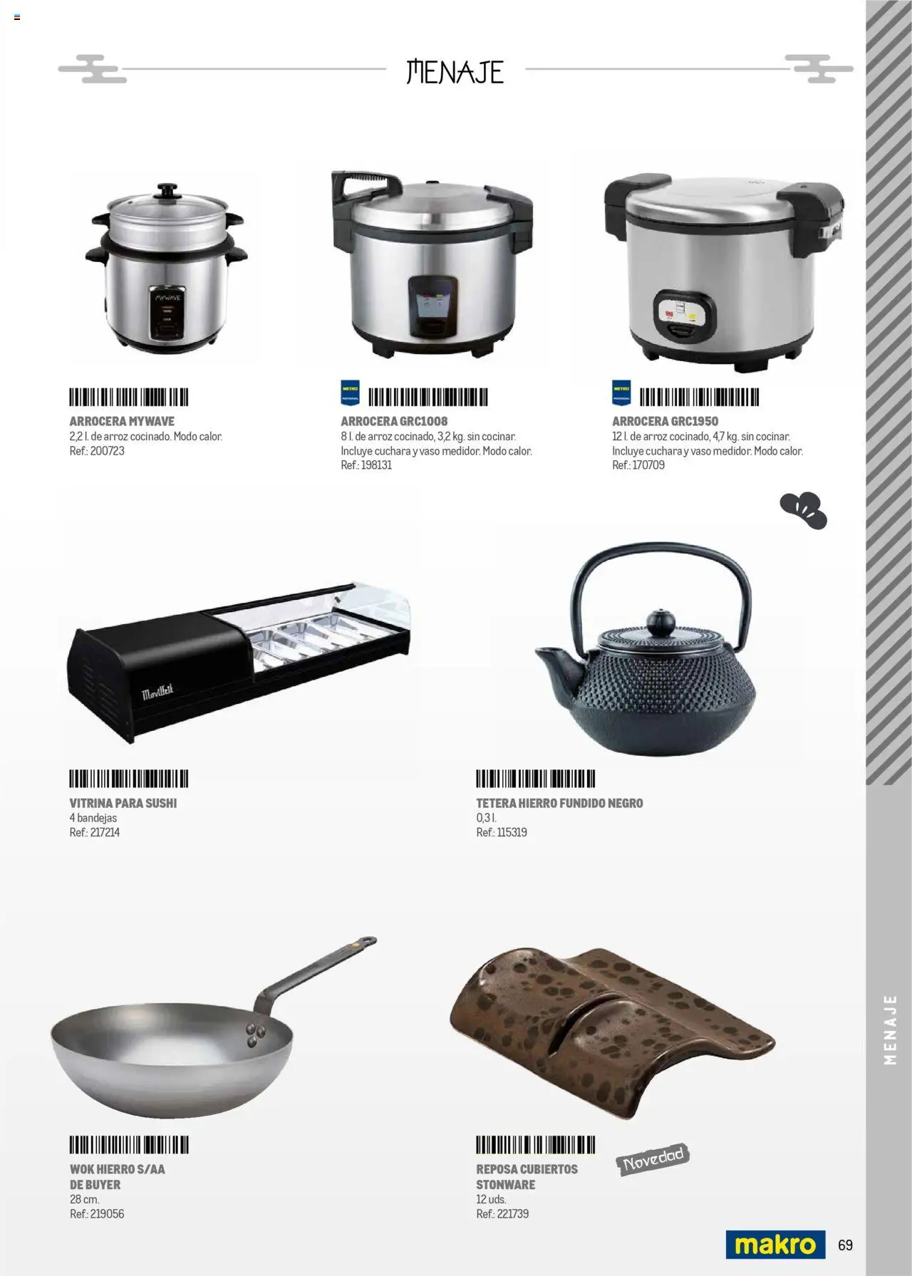 Makro - Cocina fusión asiática Canarias │ válido desde el 04.06.2025 | Página: 69 | Productos: Tetera, Arroz, Σιδερώστρα