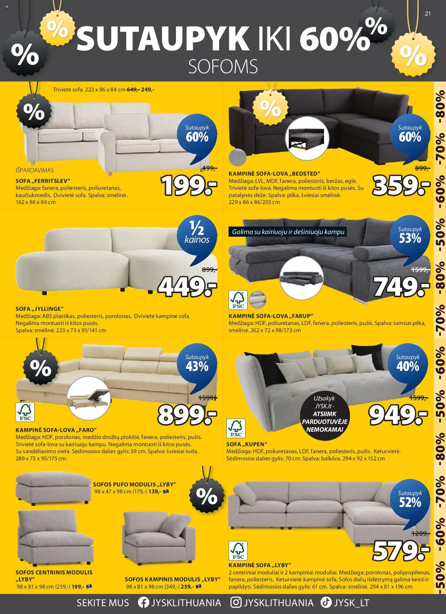 JYSK akcijos nuo 03.02.2026 | Puslapis: 22 | Prekių: Sofa