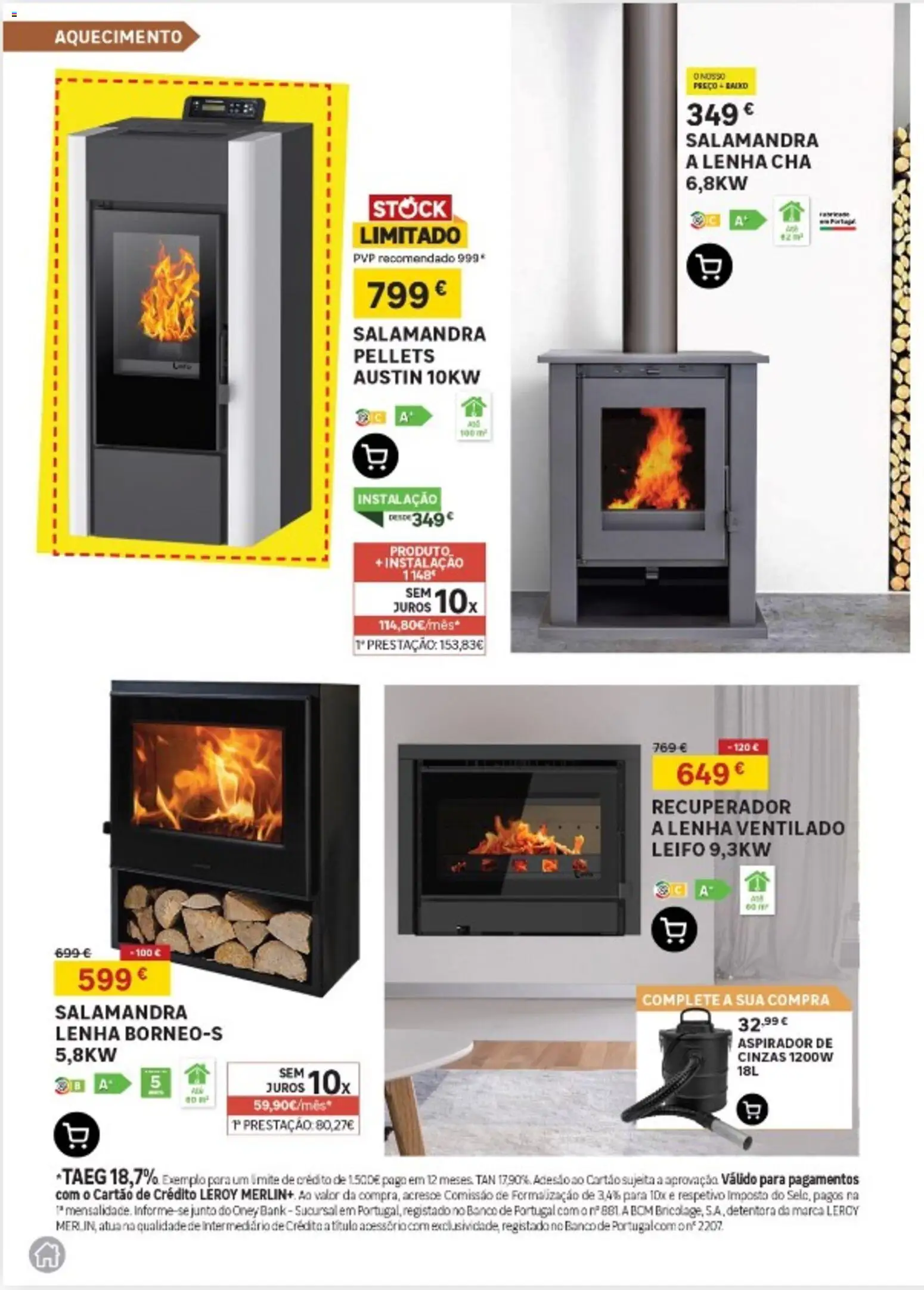 Leroy Merlin Arquipélago dos Açores │ válido de 13.11.2025 | Página: 2 | Produtos: Aspirador, Banco, Aspirador de cinzas, Chá