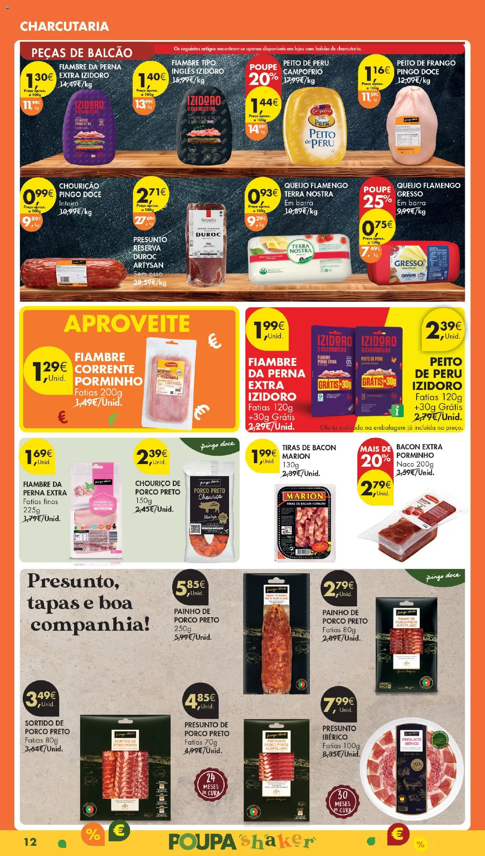 Pingo Doce Black Friday Madeira │ válido de 18.11.2025 | Página: 12 | Produtos: Bacon, Frango, Queijo, Chouriço