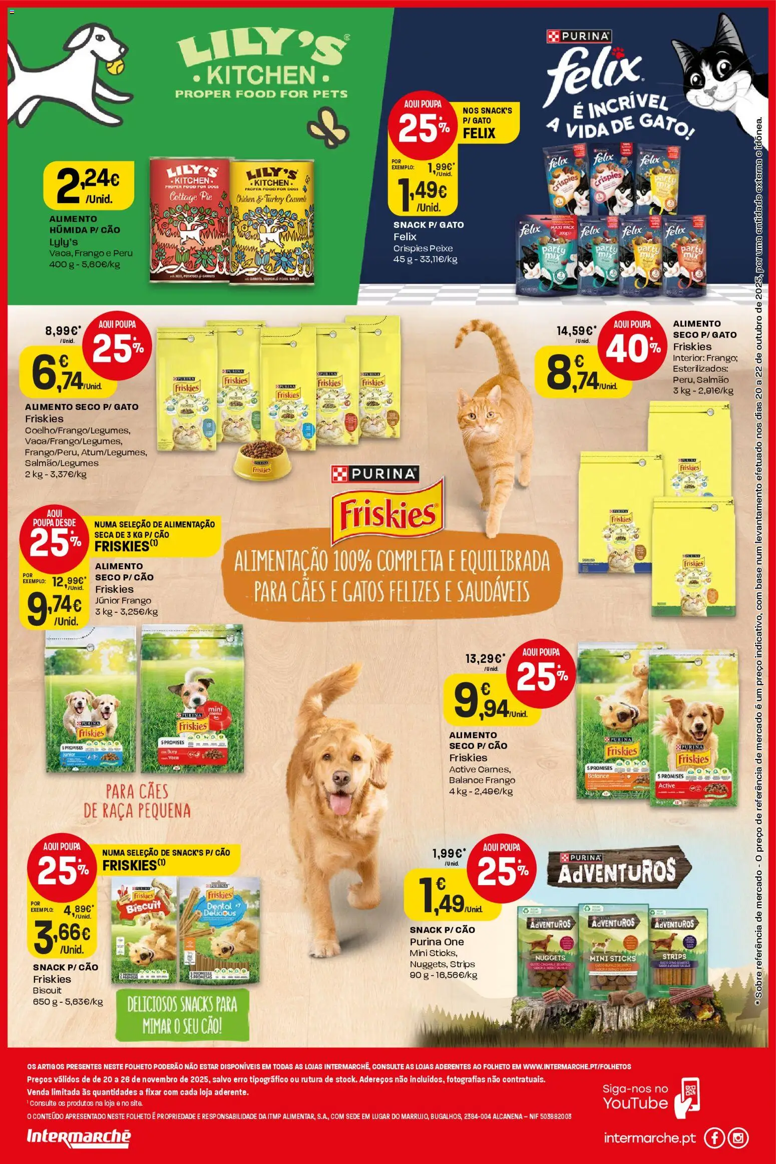 Intermarché Folheto Mini │ válido de 20.11.2025 | Página: 2 | Produtos: Frango, Salmão, Peixe, Nuggets