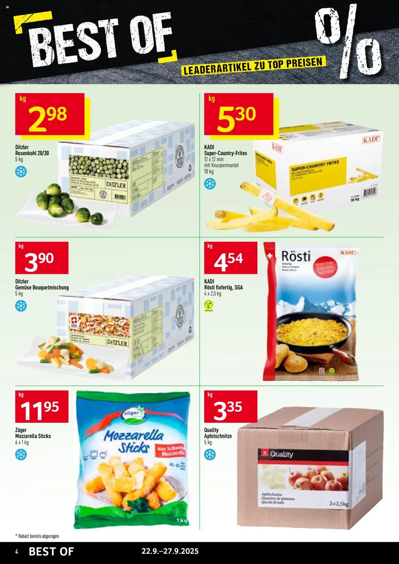 Prodega Aktionen – gültig ab 22.09.2025 | Seite: 4 | Produkte: Gemüse, Top