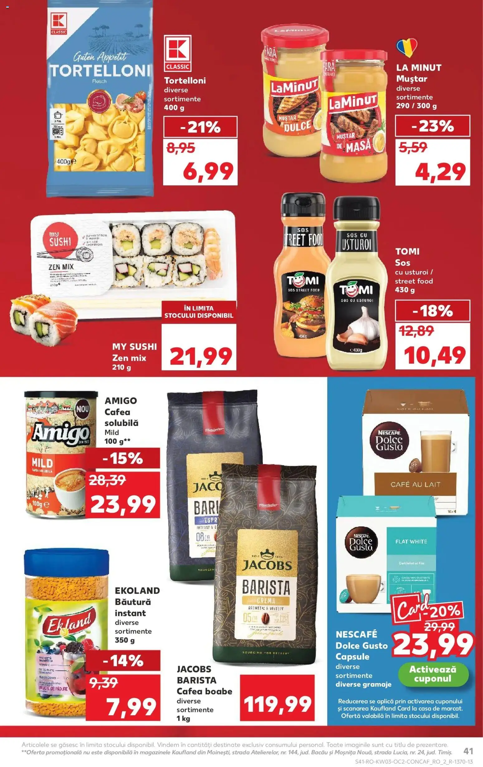 Noul catalog Kaufland – valabil de la 14.01.2026 | Pagină: 41 | Produse: Masă, Cremă, Muștar, Sos