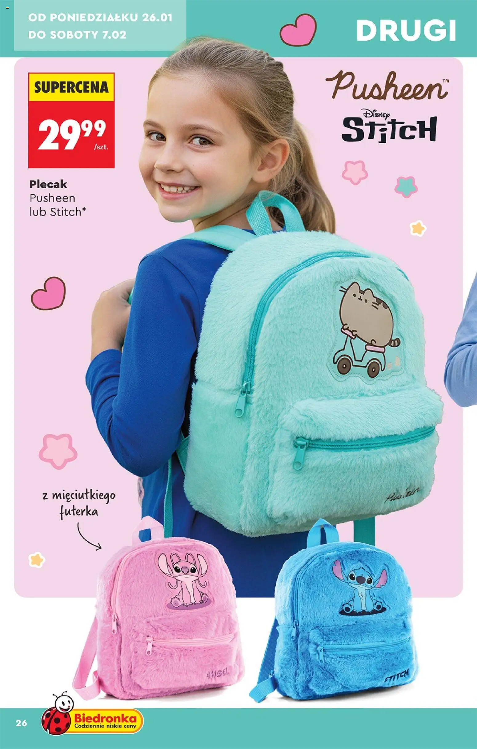 Biedronka gazetka - Hity i inspiracje od 24.01.2026 | Strona: 28 | Produkty: Plecak