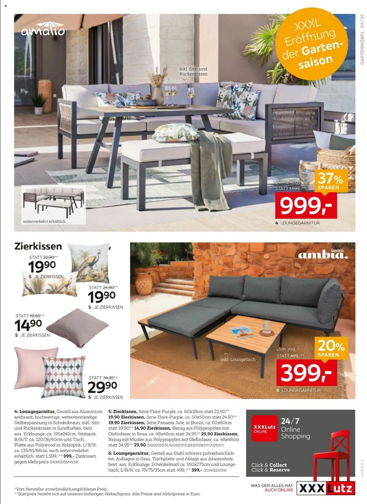 XXXLutz Möbeleinkauf gültig ab 24.02.2026 | Seite: 5 | Produkte: Gartenmöbel