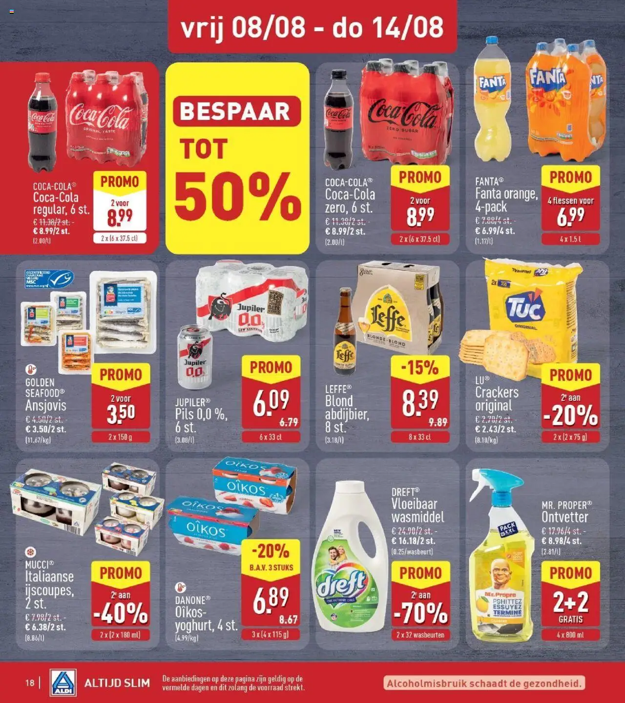 {H1} | Pagina: 18 | Producten: Coca Cola, Fanta, Karaj, Wasmiddel