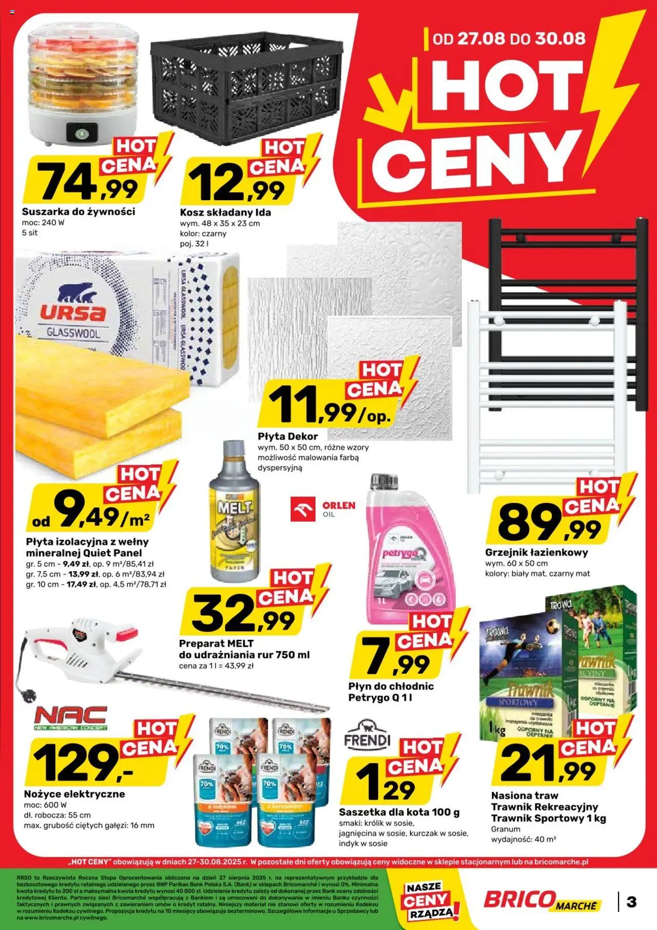 Brico Marché Gazetka od 27.08.2025 | Strona: 5 | Produkty: Kurczak, Suszarka, Jagnięcina, Nasiona