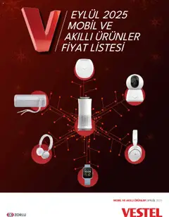 03.09.2025 tarihinden itibaren geçerli olan Vestel kataloğu önizlemesi