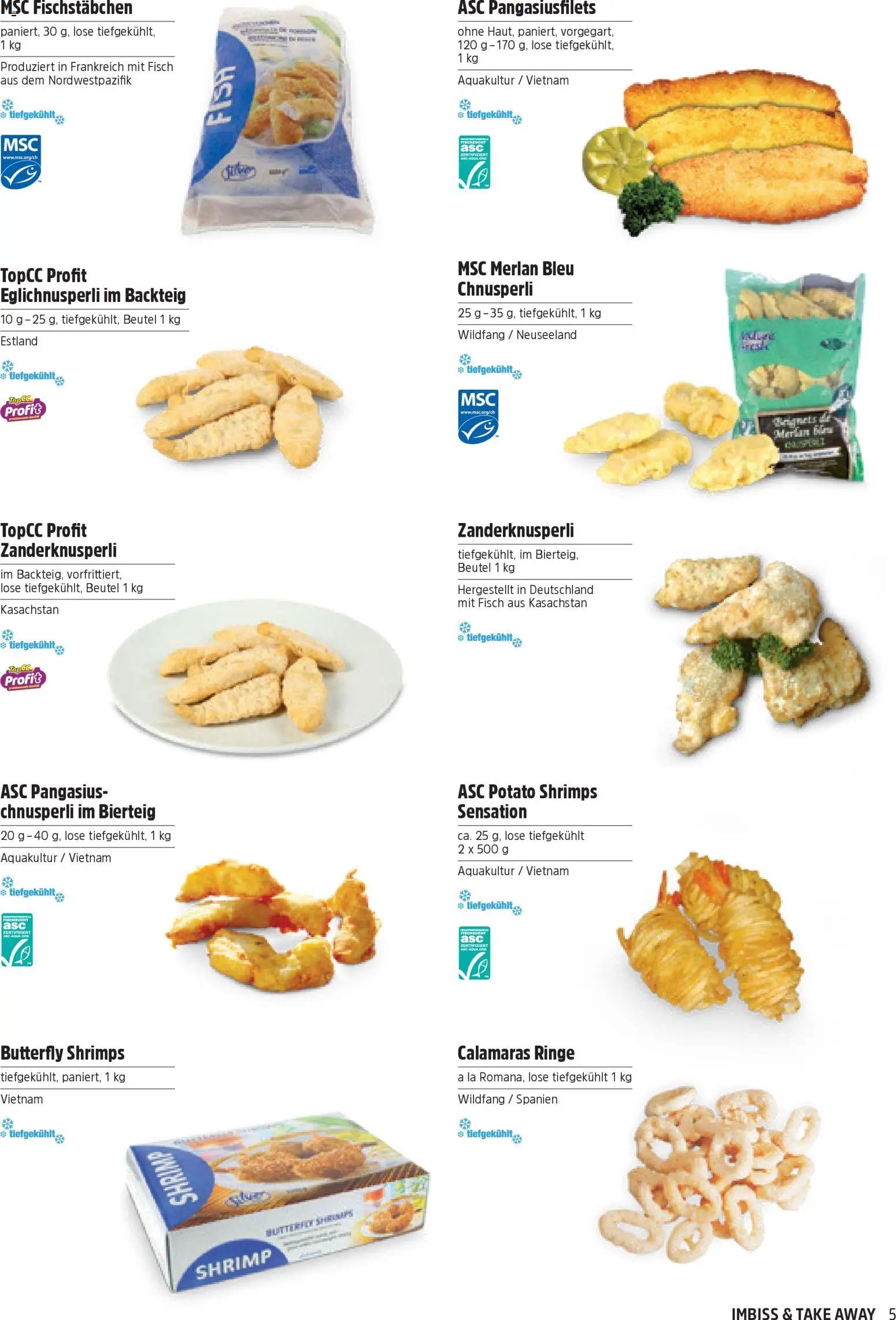 TopCC aktionen Imbiss & Take Away – gültig ab 31.03.2026 | Seite: 5 | Produkte: Fisch, Top