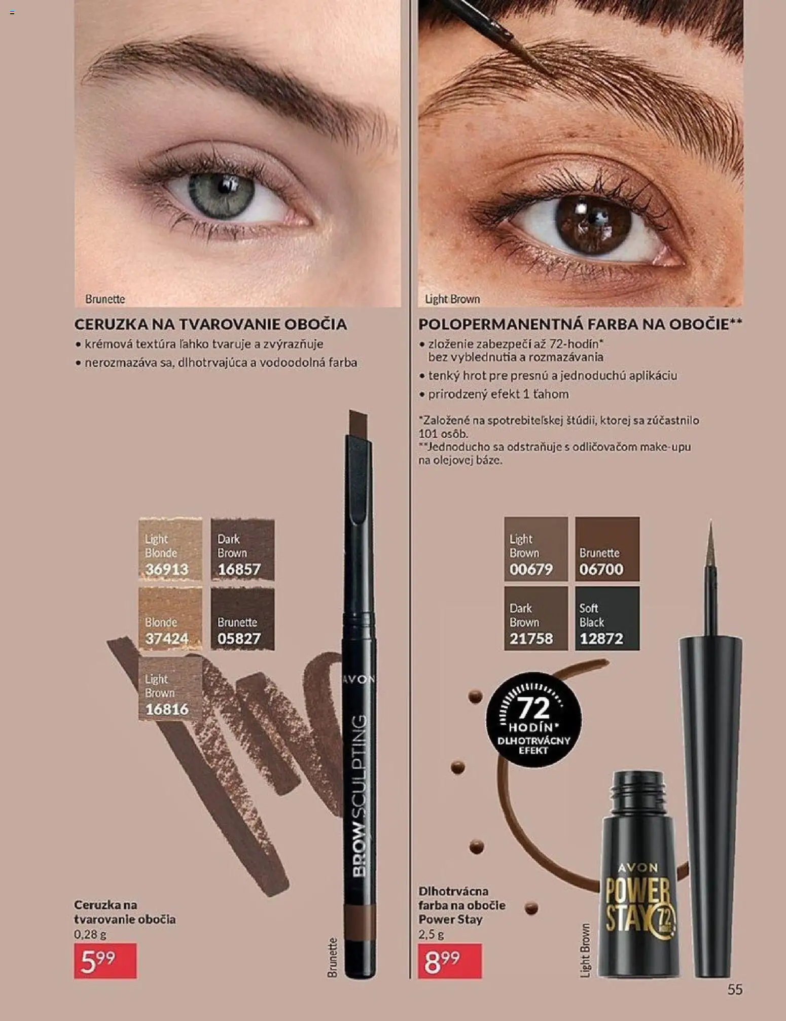Nové Avon akcie – leták je platný od 01.04.2026 | Strana: 55 | Produkty: Ceruzka