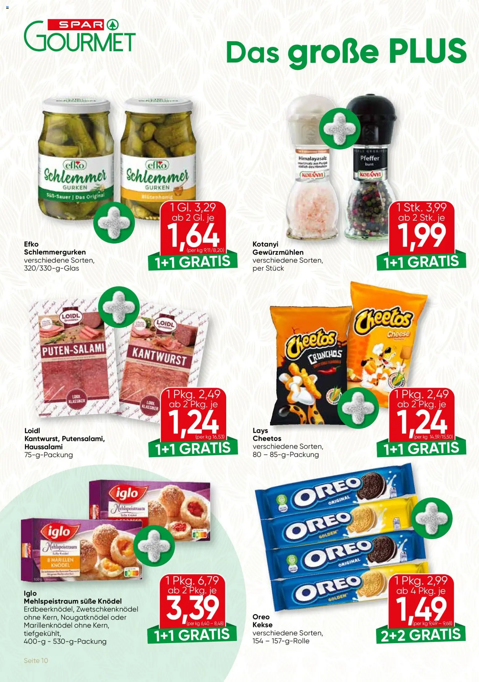 SPAR Gourmet Flugblatt - Burgenland gültig ab 15.01.2026 | Seite: 10 | Produkte: Kekse, Gurken, Pfeffer