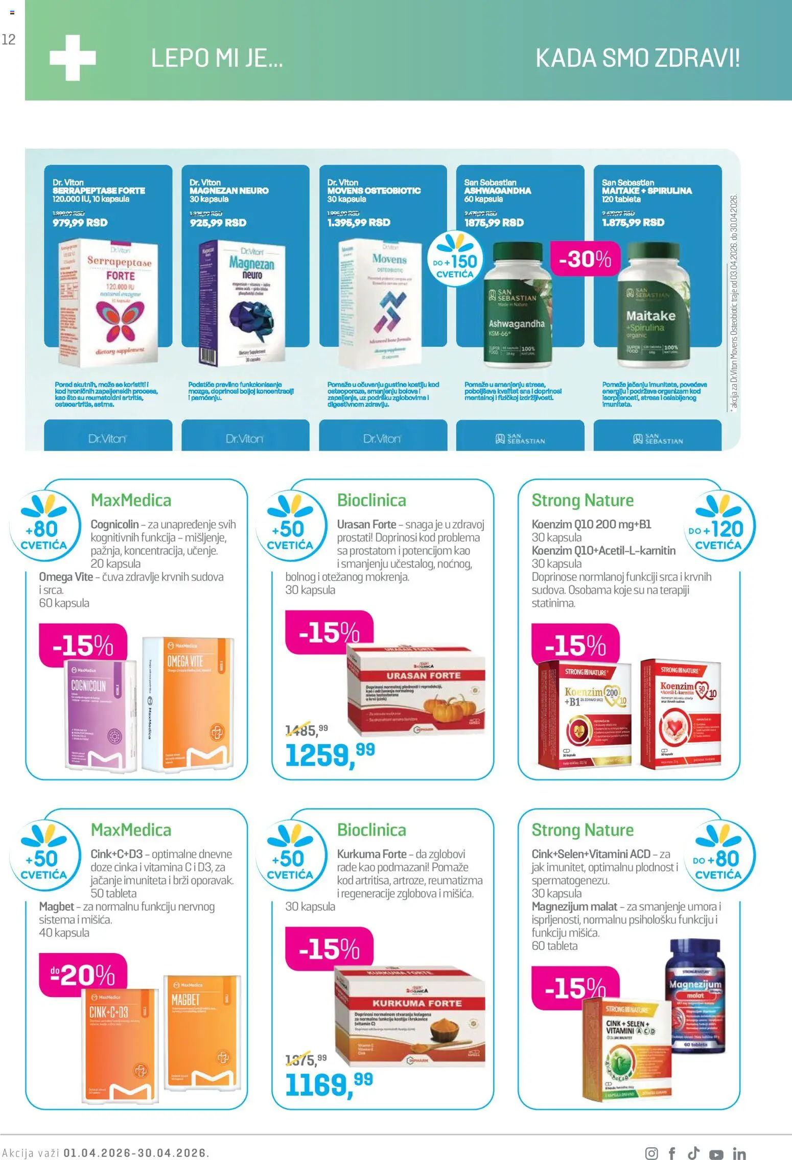 Lilly drogerie katalog - važi od 01.04.2026 | Strana: 12 | Proizvode: Sto