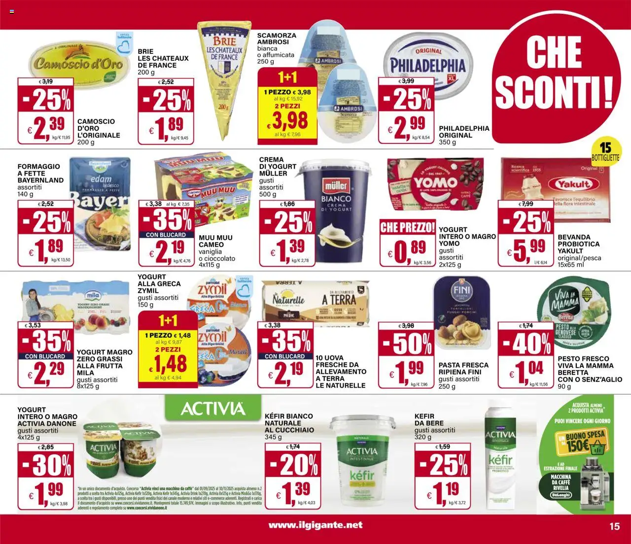 Volantino Il Gigante del 02.10.2025 | Pagina: 15 | Prodotti: Crema, Cioccolato, Pasta, Pesto