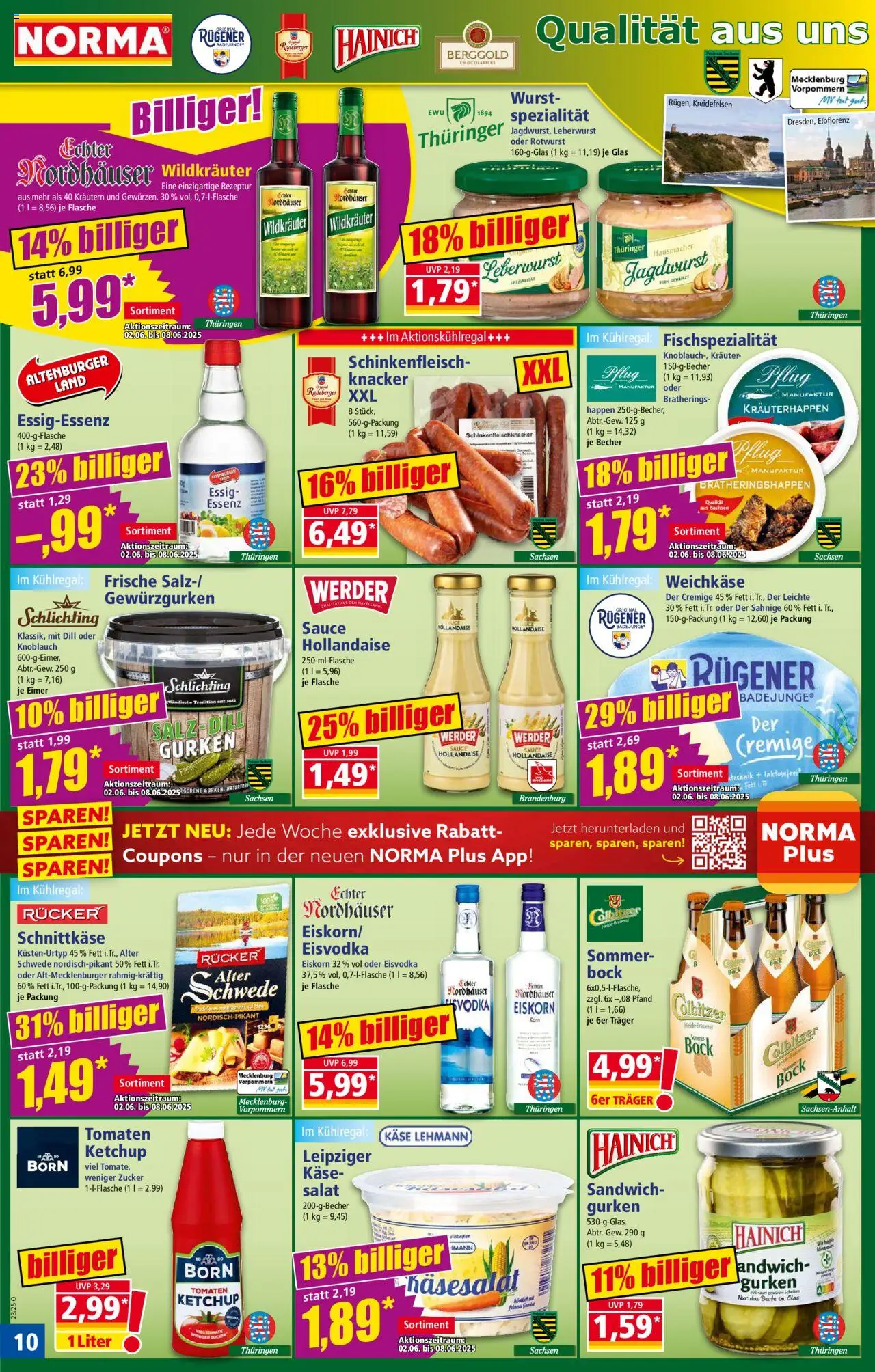 Norma Prospekt 	 - gültig ab dem 02.06.2025 | Seite: 10 | Produkte: Tomaten, Dill, Vodka, Ketchup