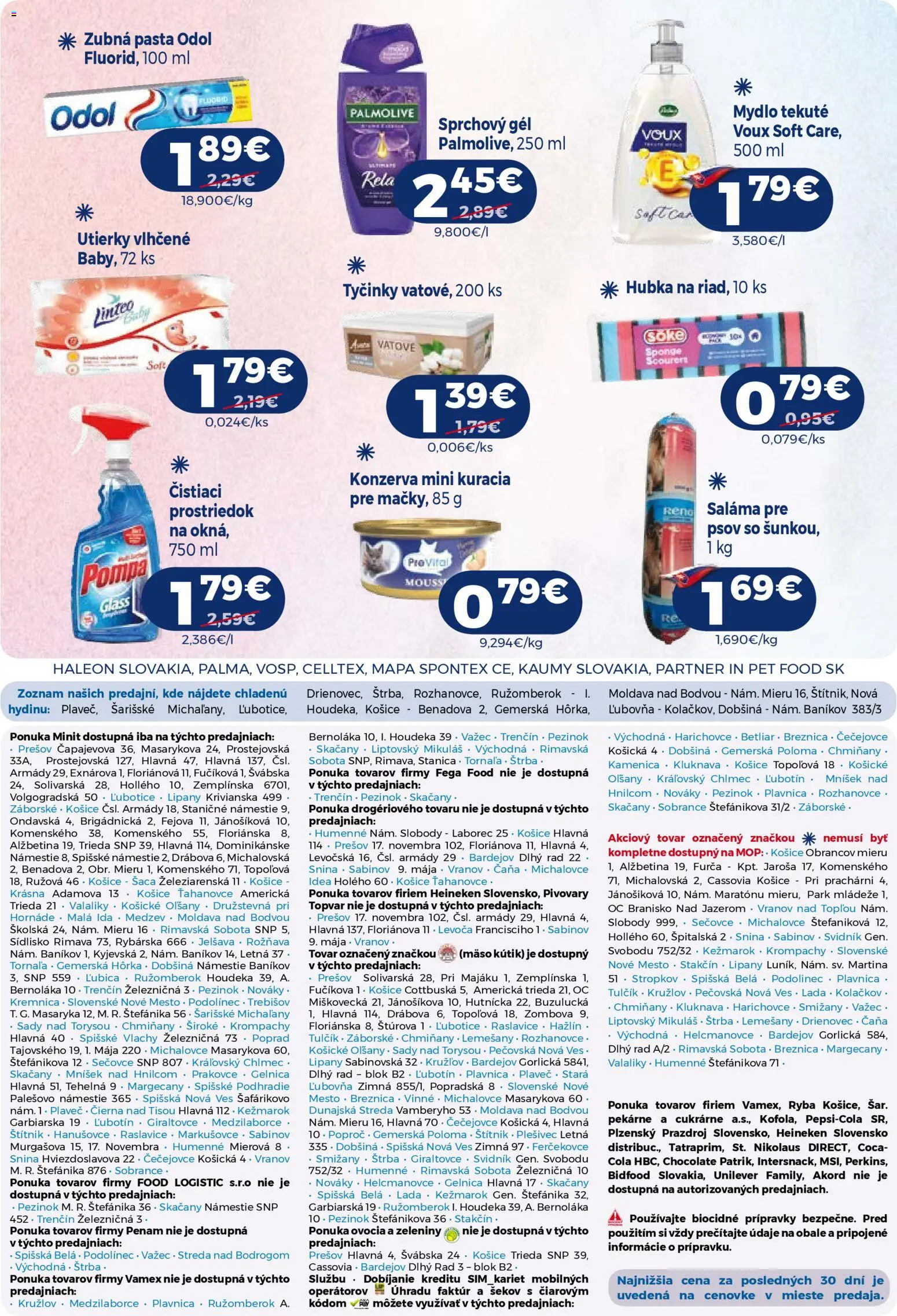 Nové Milk Agro akcie – leták je platný od 15.04.2026 | Strana: 15 | Produkty: Saláma, Sprchový gél, Zubná pasta, Ryba