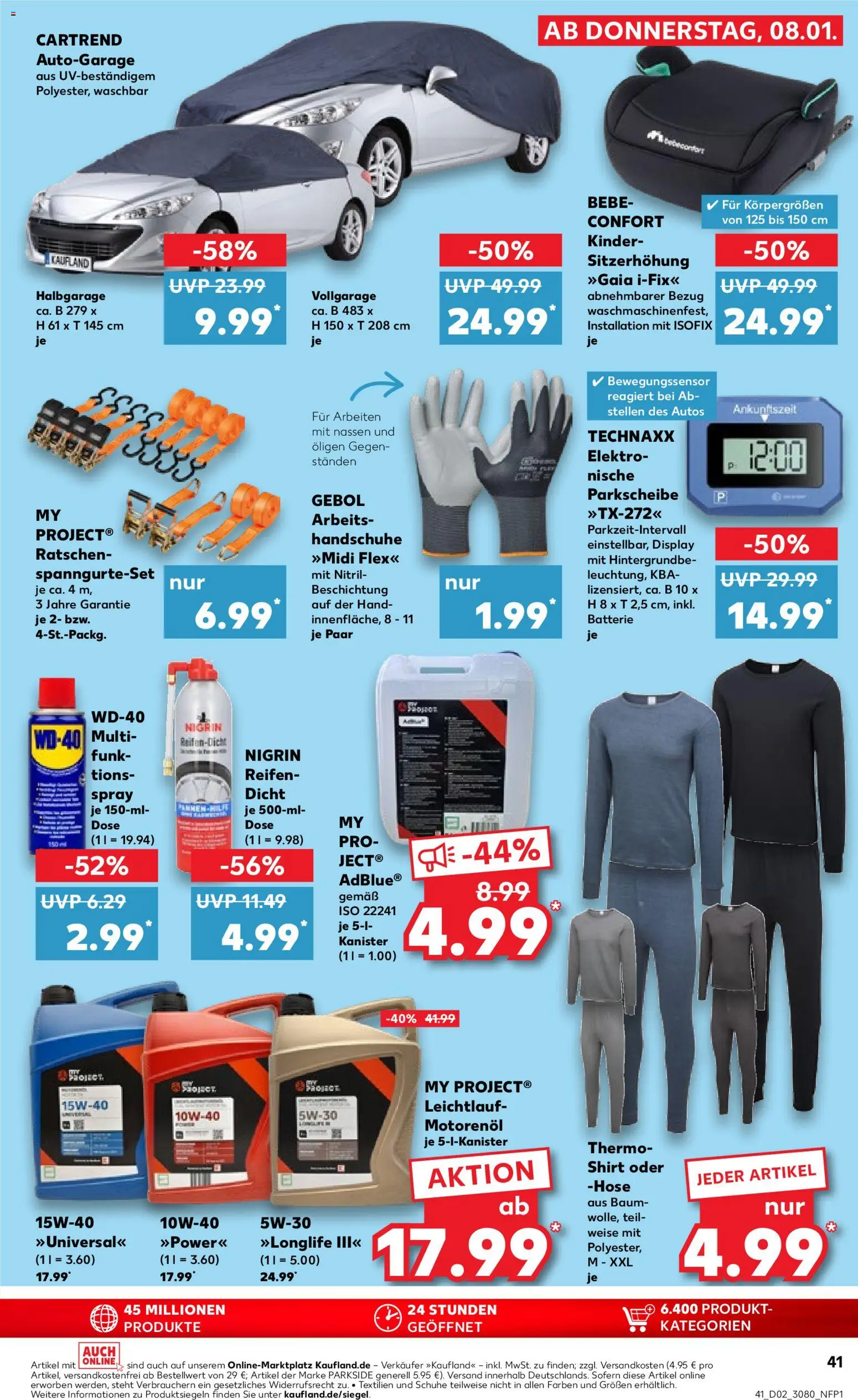 Kaufland prospekt Stuttgart	 – gültig ab 08.01.2026 | Seite: 41 | Produkte: Shirt, Batterie, Hose, Handschuhe