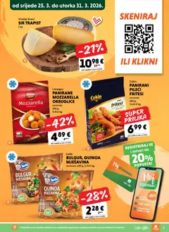 Katalog Studenac - Pregled kataloga iz trgovine Studenac, vrijedi od 25.03.2026 | Stranica: 3 | Proizvodi: Med, Mozzarella, Sir, Ledo