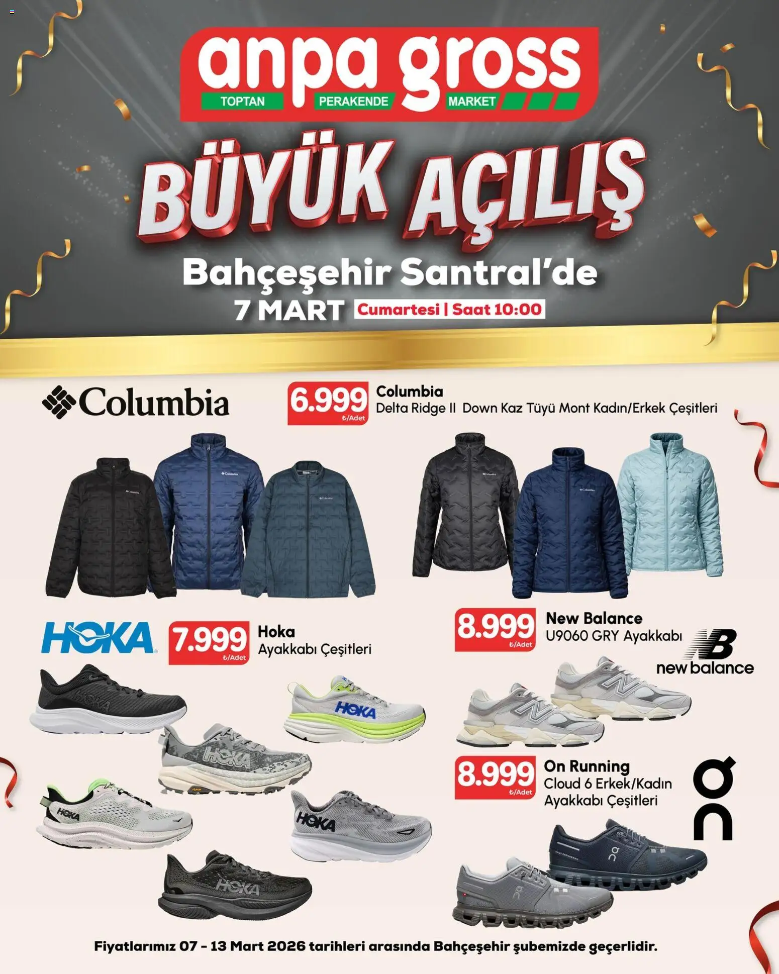 Anpa Gross - Katalog Büyük açılış 4 - 07.03.2026 tarihinden itibaren geçerlidir | Sayfa: 1 | Ürünler: Mont, Saat