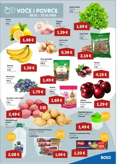 Boso - Katalog - Pregled kataloga iz trgovine Boso, vrijedi od 20.11.2025 | Stranica: 3 | Proizvodi: Salata, Krumpir, Luk, Povrće
