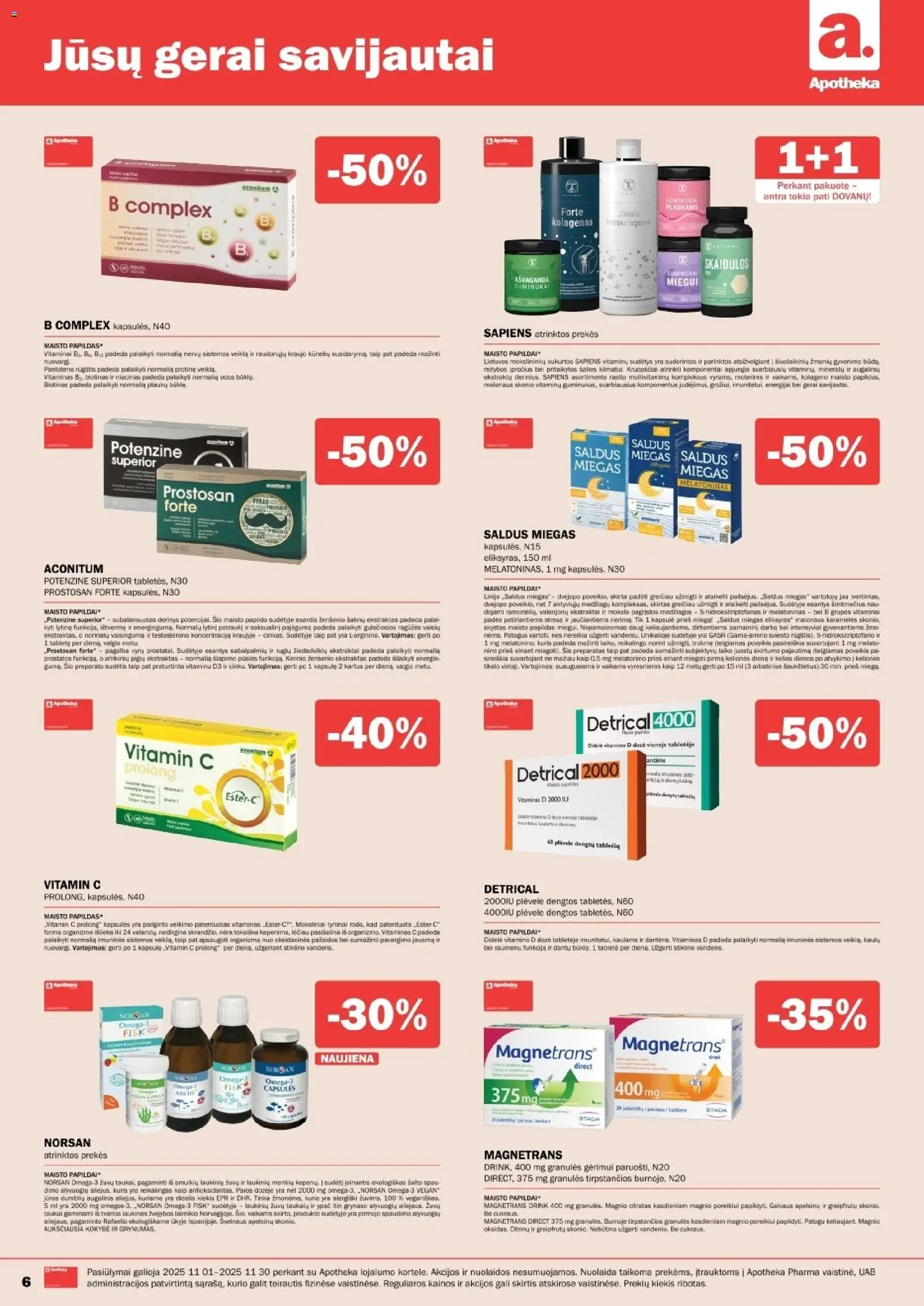 Apotheka akcijos nuo 01.11.2025 | Puslapis: 6