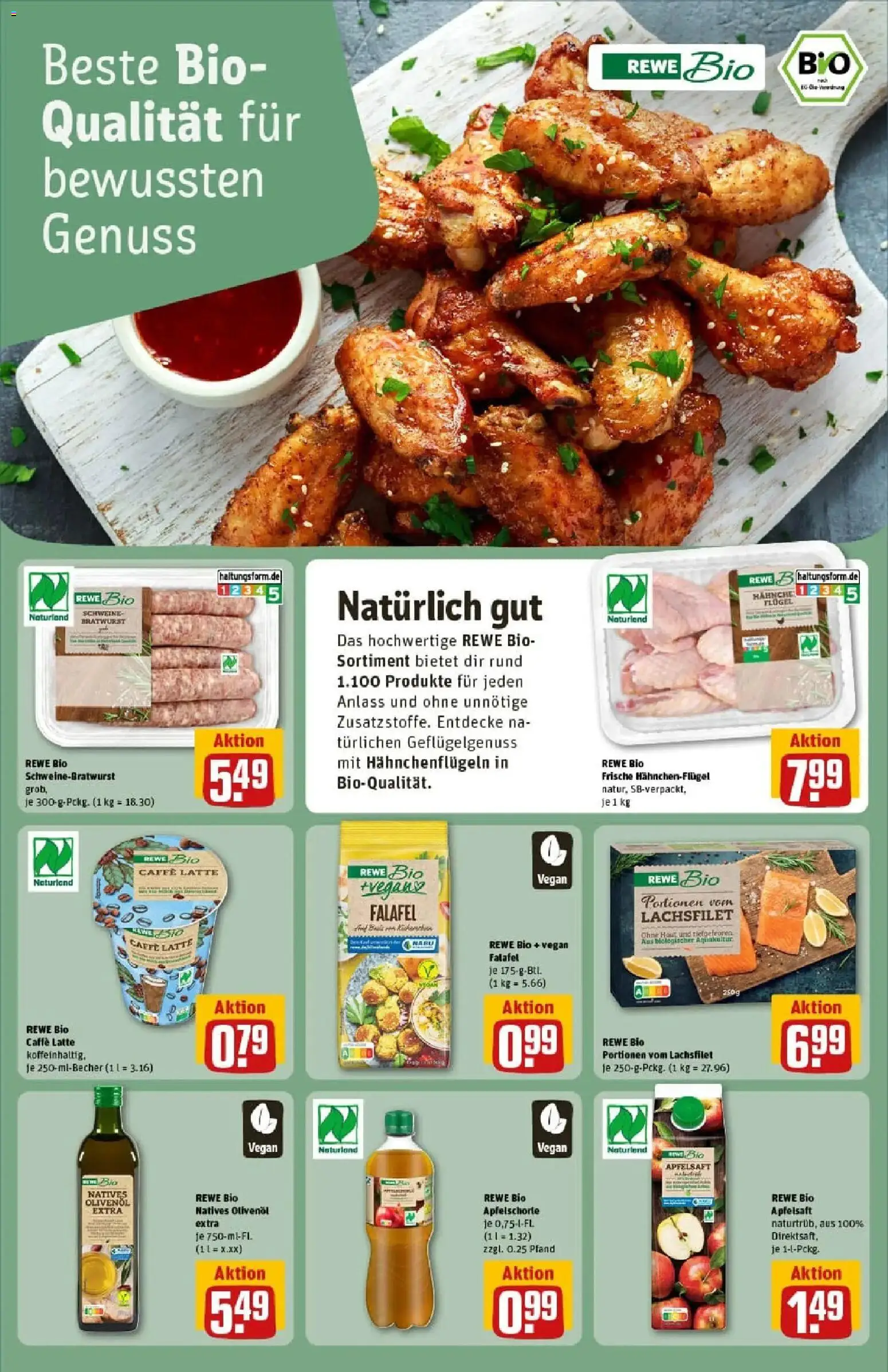 Rewe prospekt Bonn / Beuel	 – gültig ab 26.01.2026 | Seite: 16 | Produkte: Olivenol, Bratwurst, Apfelsaft, Apple