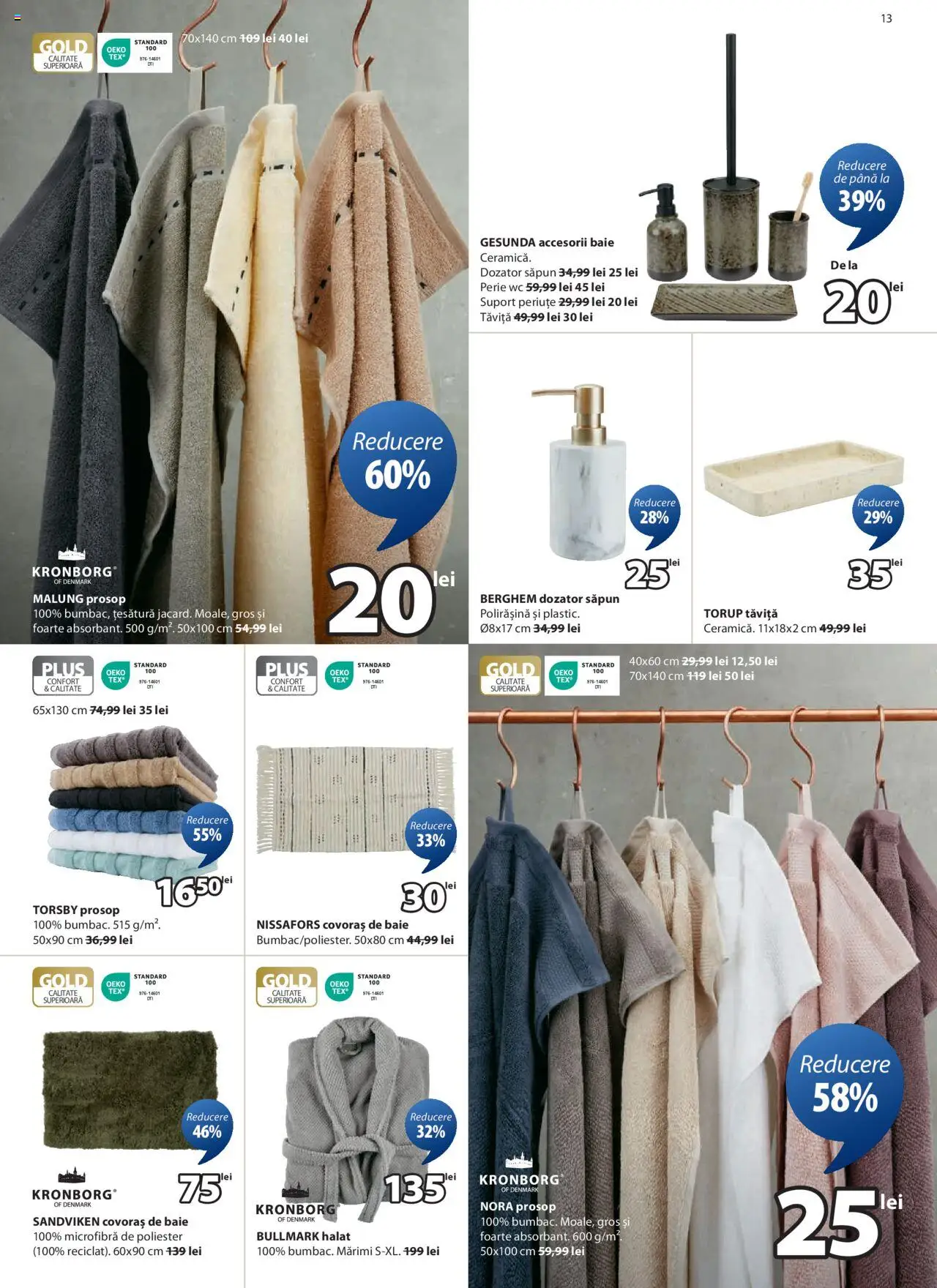 Catalog JYSK – valabil de la 04.08.2025 | Pagină: 13 | Produse: Perie, Covoraș de baie, Săpun