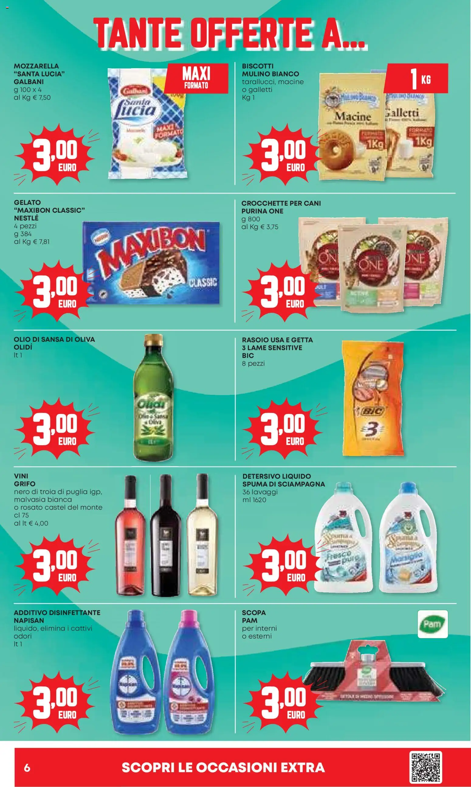 Volantino Panorama del 06.11.2025 | Pagina: 6 | Prodotti: Rasoio, Mozzarella, Olio, Crocchette