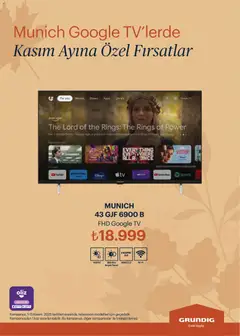 01.11.2025 tarihinden itibaren geçerli olan Arçelik kataloğu önizlemesi | Sayfa: 98 | Ürünler: Süt, TV, Televizyon, Video