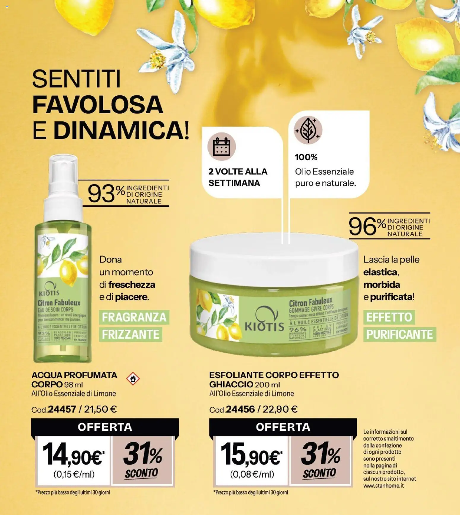 Volantino Stanhome del 11.11.2025 | Pagina: 76 | Prodotti: Acqua, Limone, Olio, Fragranza
