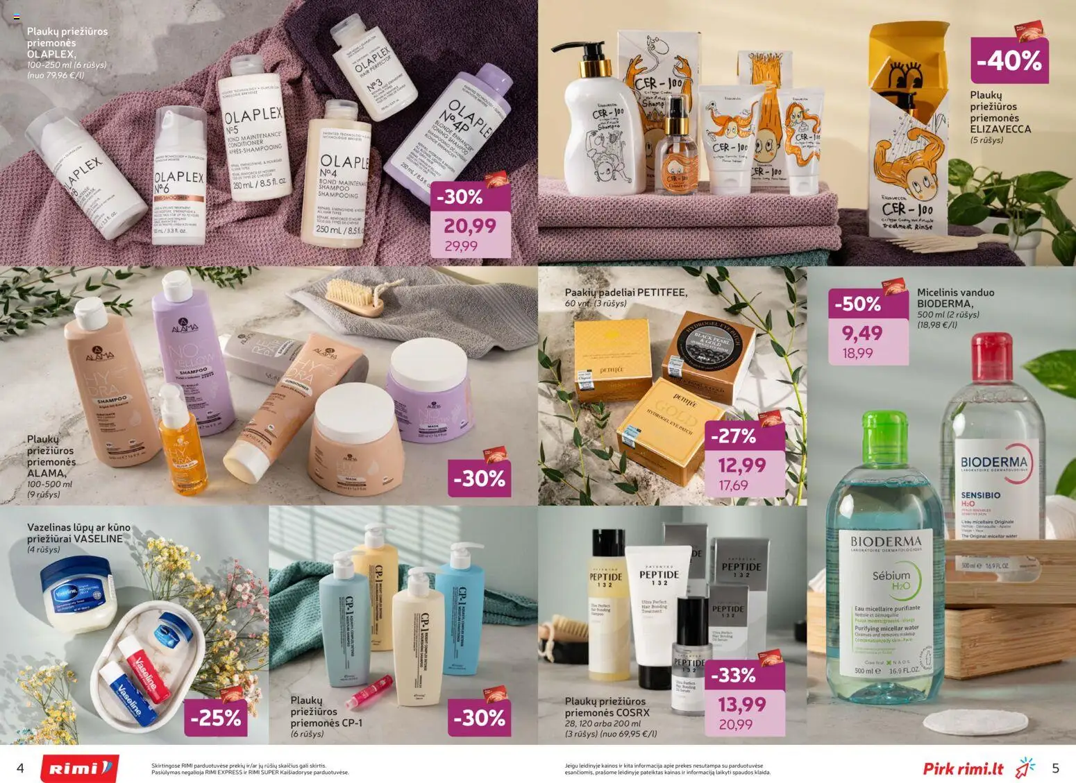 Rimi akcijos nuo 03.02.2026 | Puslapis: 3 | Prekių: Vazelinas, Micelinis vanduo