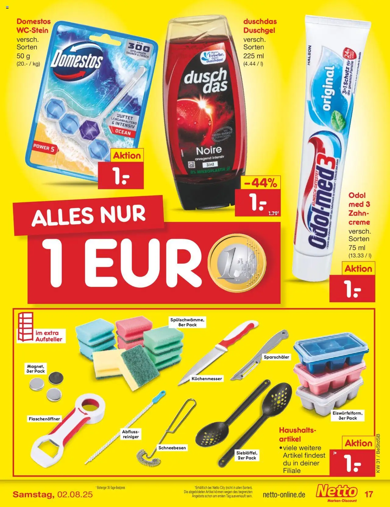 Netto Marken-Discount Prospekt 	 - gültig ab dem 28.07.2025 | Seite: 27 | Produkte: Creme, Duschgel, Duschdas