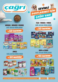 26.09.2025 tarihinden itibaren geçerli olan Çağrı Market kataloğu önizlemesi