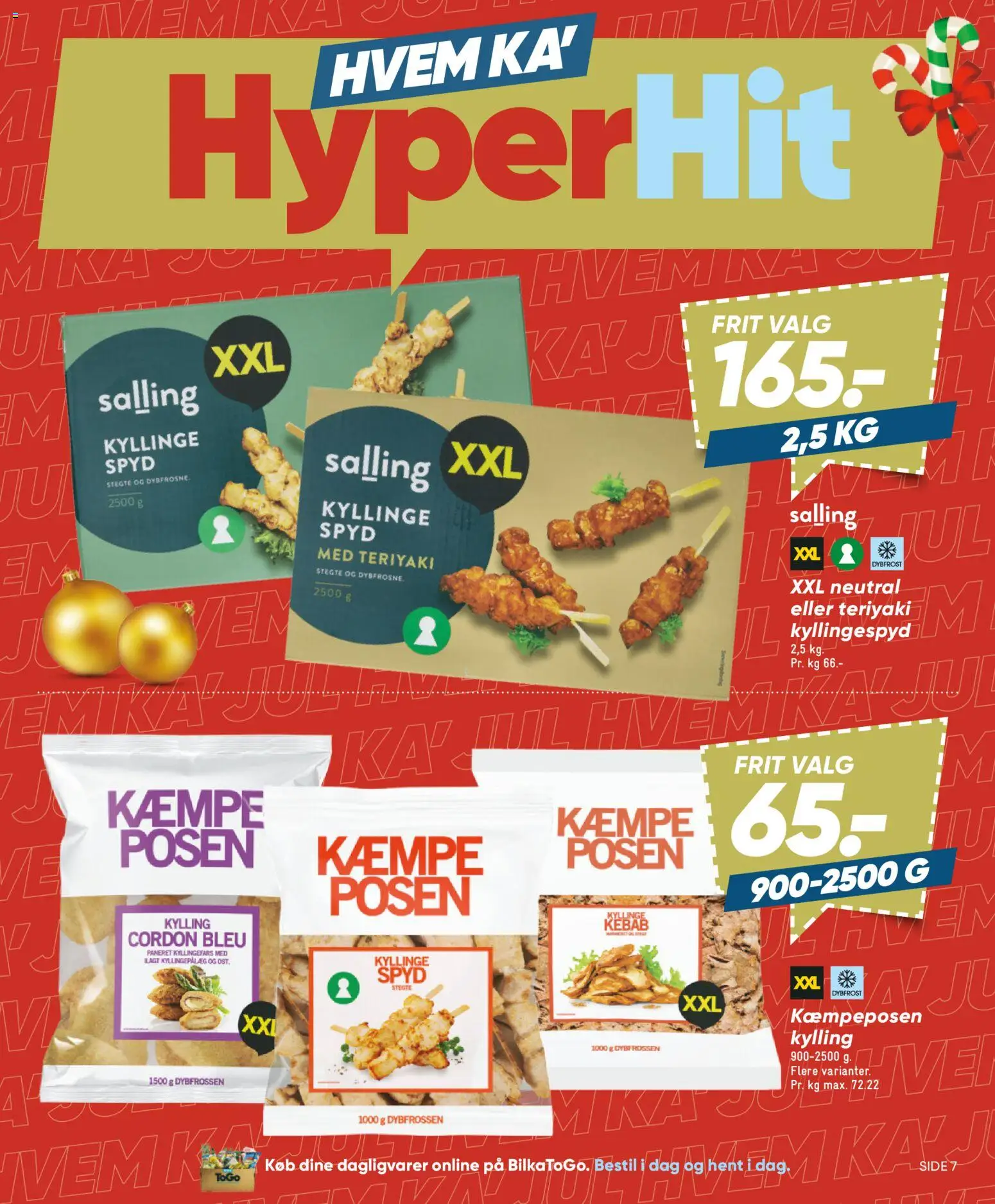 Bilka tilbudsavis – gyldig fra 05.12.2025 | Side: 7 | Produkter: Ost, Kebab