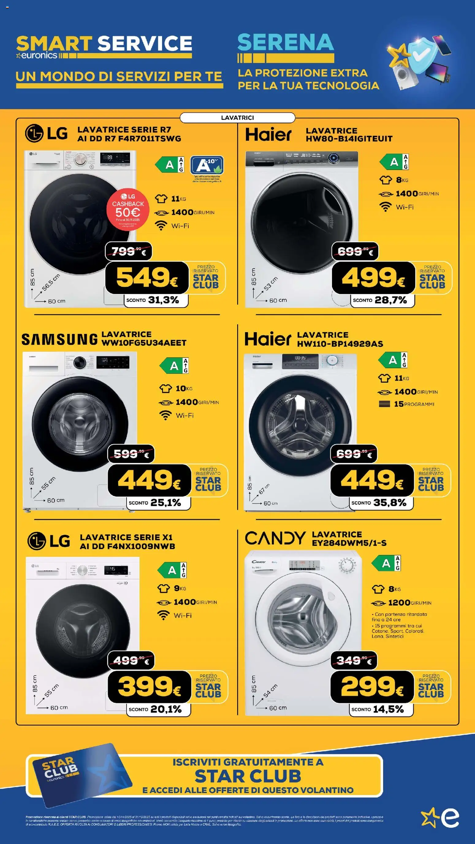Volantino Euronics del 13.11.2025 | Pagina: 340 | Prodotti: Tè, Lavatrice, Samsung