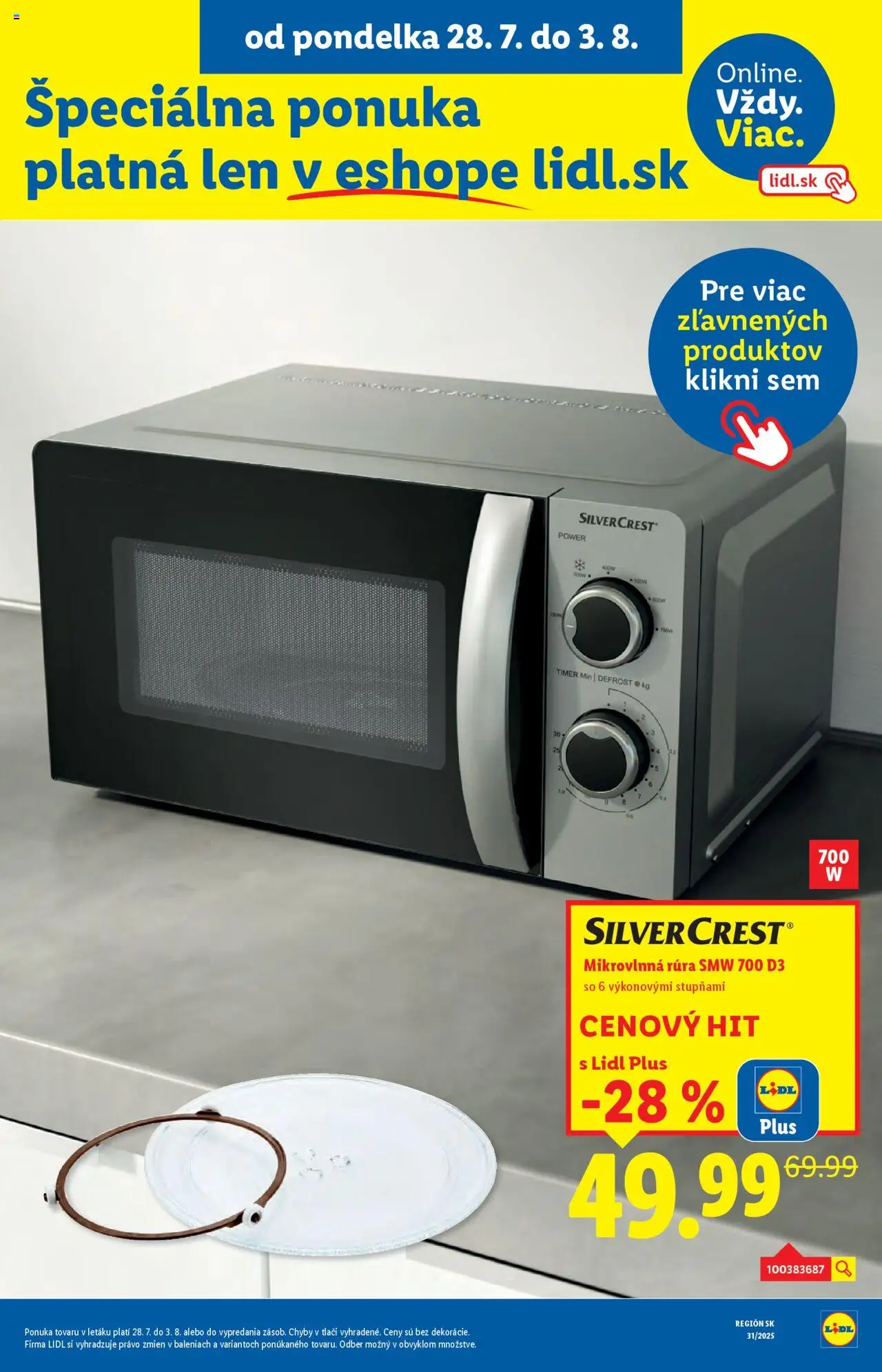 Lidl leták │ platný od 28.07.2025 | Strana: 53 | Produkty: Rúra, Mikrovlnná rúra