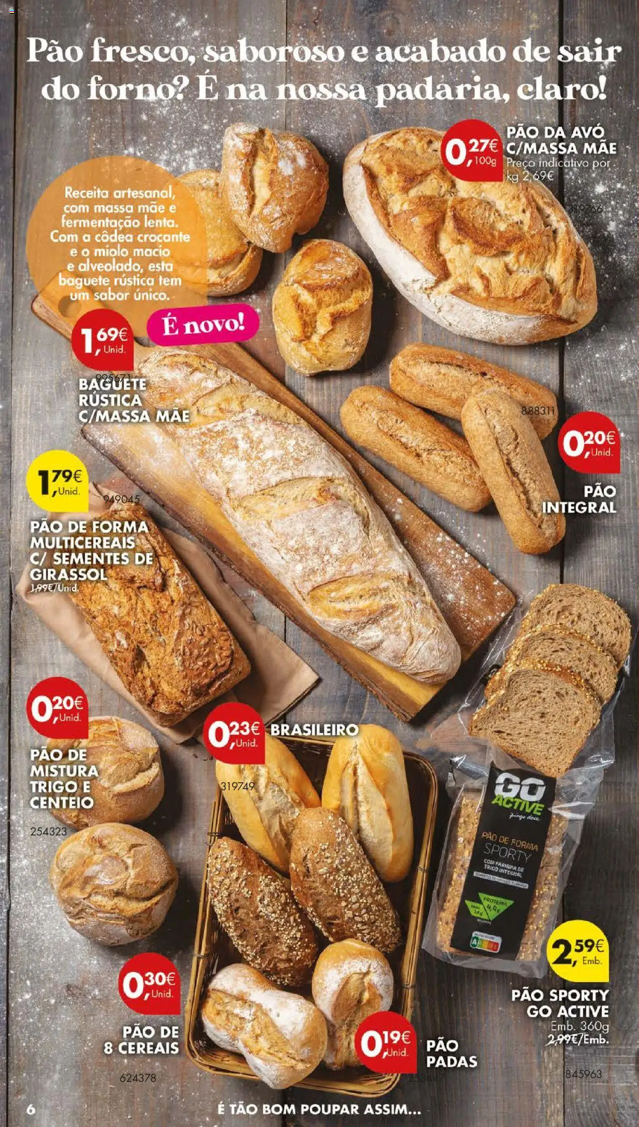 Pingo Doce folheto │ válido de 19.08.2025 | Página: 8 | Produtos: Pão de forma, Farinha de trigo, Cereais, Massa