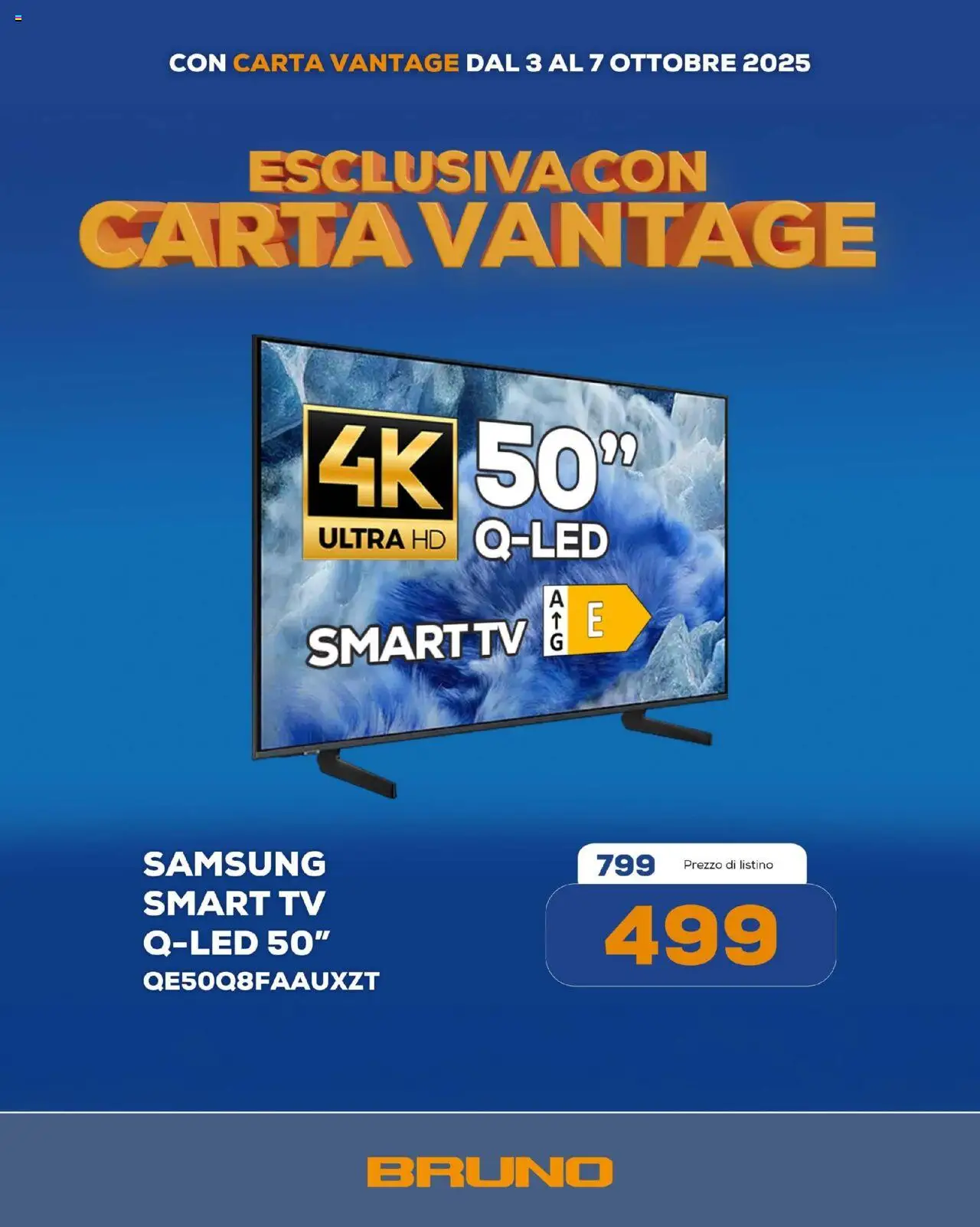 Volantino BRUNO del 03.10.2025 | Pagina: 9 | Prodotti: smart TV, TV, Samsung