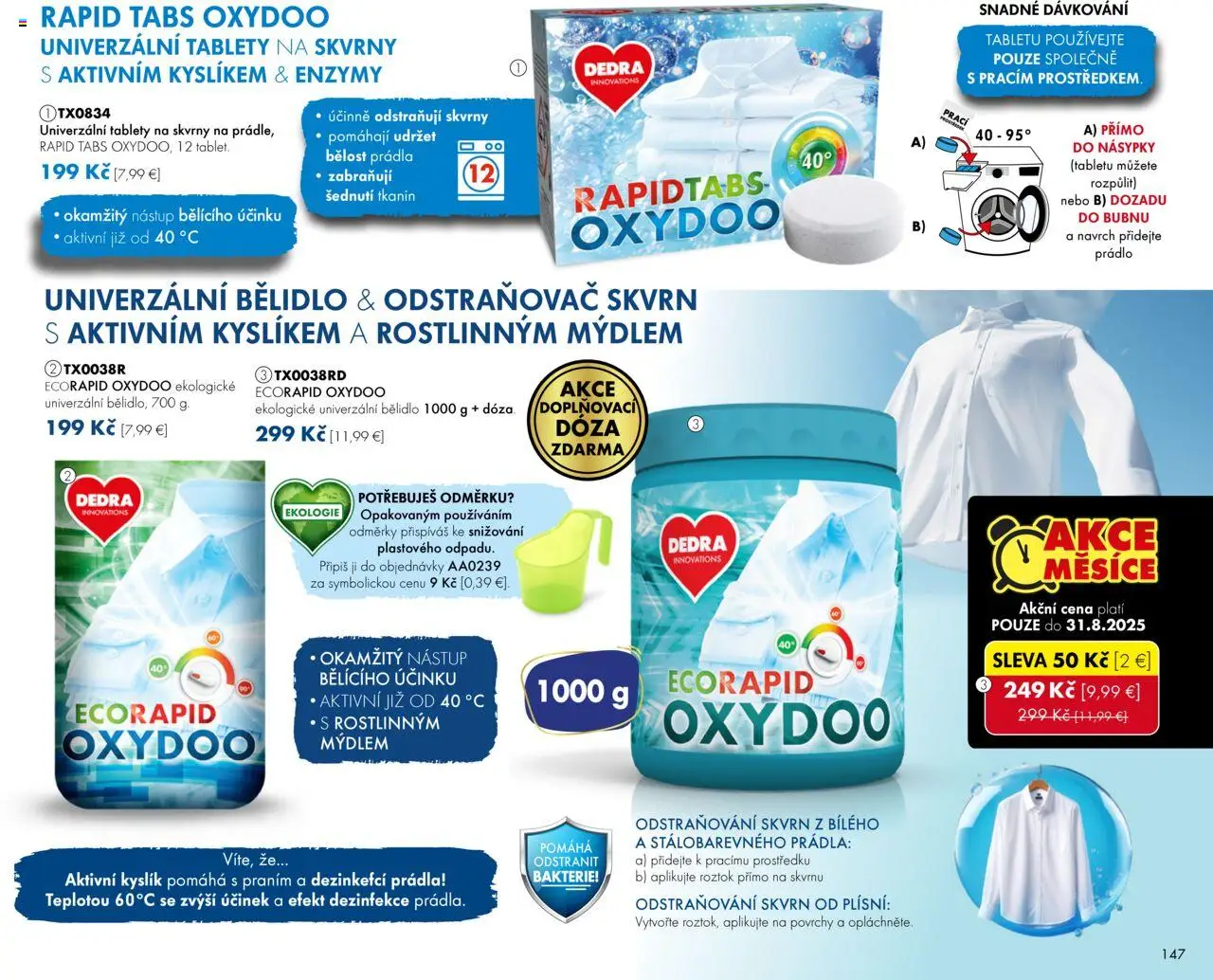 Dedra Katalog 8 2025 │ platný od 25.07.2025 | Strana: 47 | Produkty: Odstraňovač škvŕn