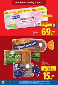 Lidl - Tilbudsavis gyldig fra 01.03.2026 | Side: 6 | Produkter: Morgenbrød, Brød, Toilet, Søm