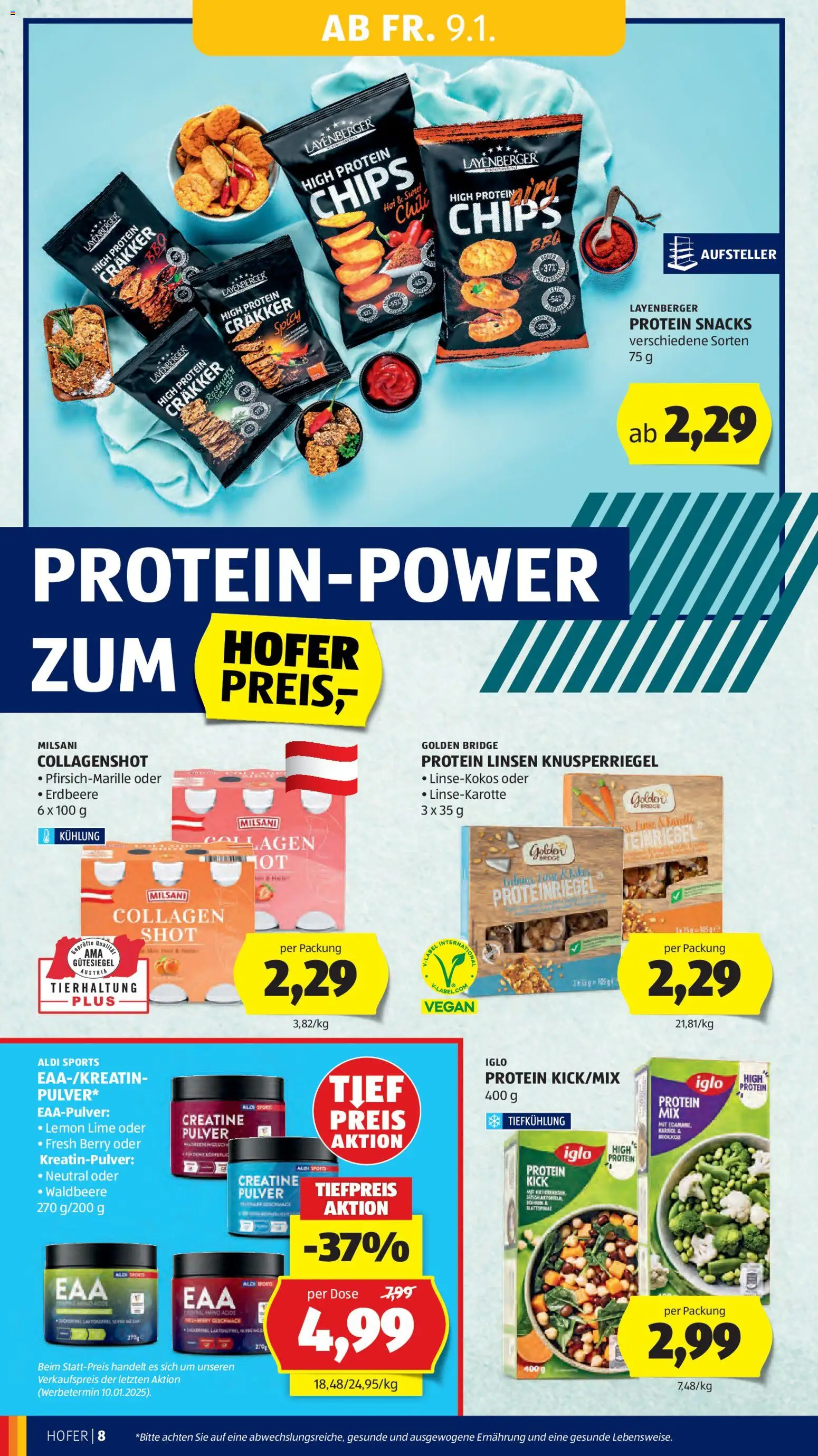 Hofer Flugblatt gültig ab 09.01.2026 | Seite: 10 | Produkte: Chips