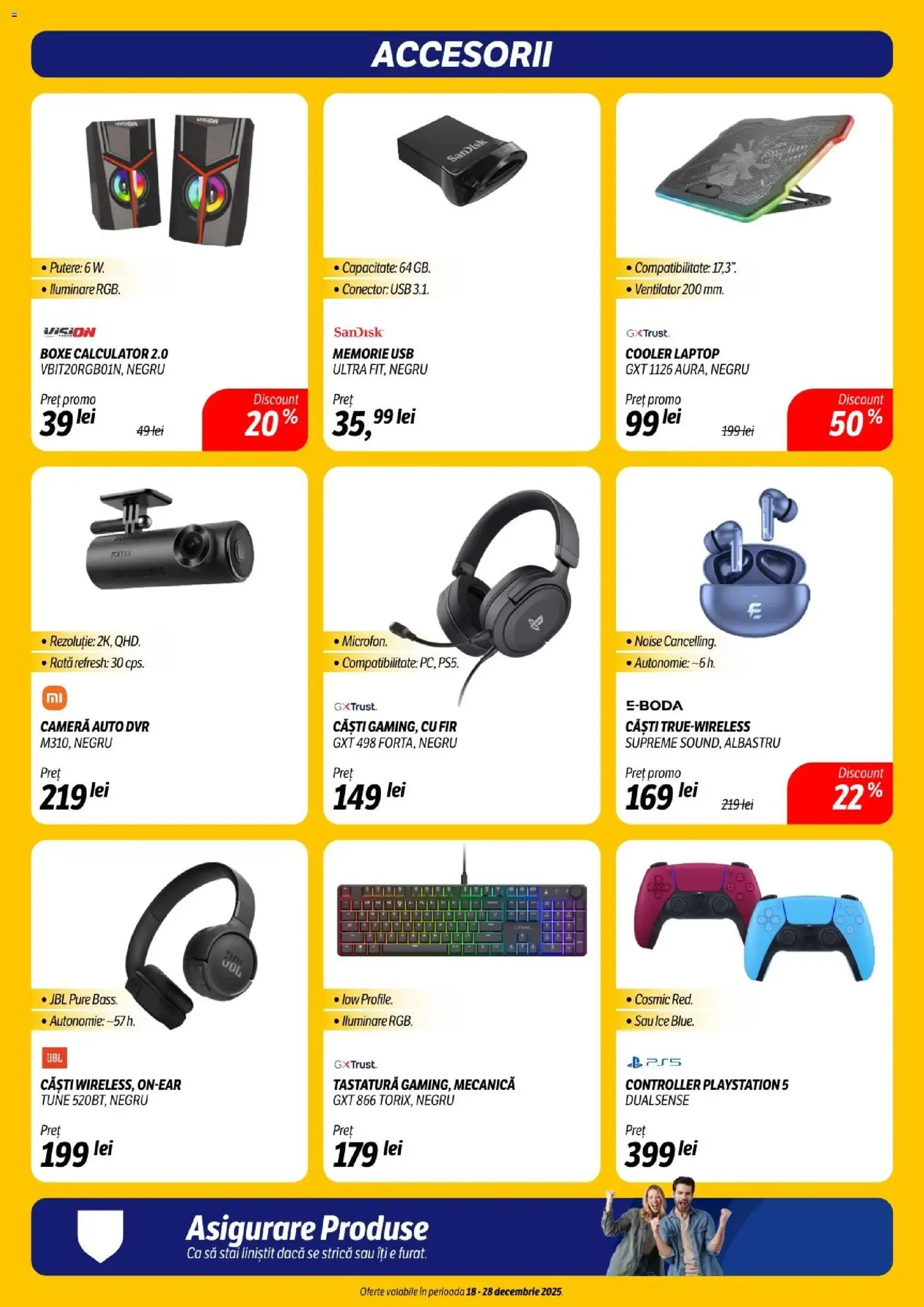 Noul catalog Flanco – valabil de la 18.12.2025 | Pagină: 13 | Produse: Tastatură, Conector, Calculator, Ventilator