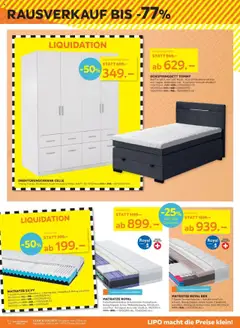 Lipo Aktionen – gültig ab 02.09.2025 | Seite: 3 | Produkte: Matratze, Drehtürenschrank, Boxspringbett