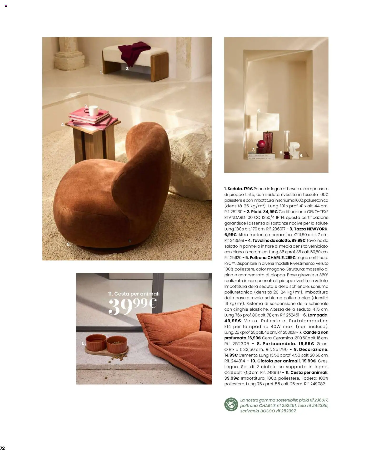 Volantino Maisons du Monde del 12.02.2026 | Pagina: 72 | Prodotti: Tavolino, Plaid, Scrivania, Ciotola