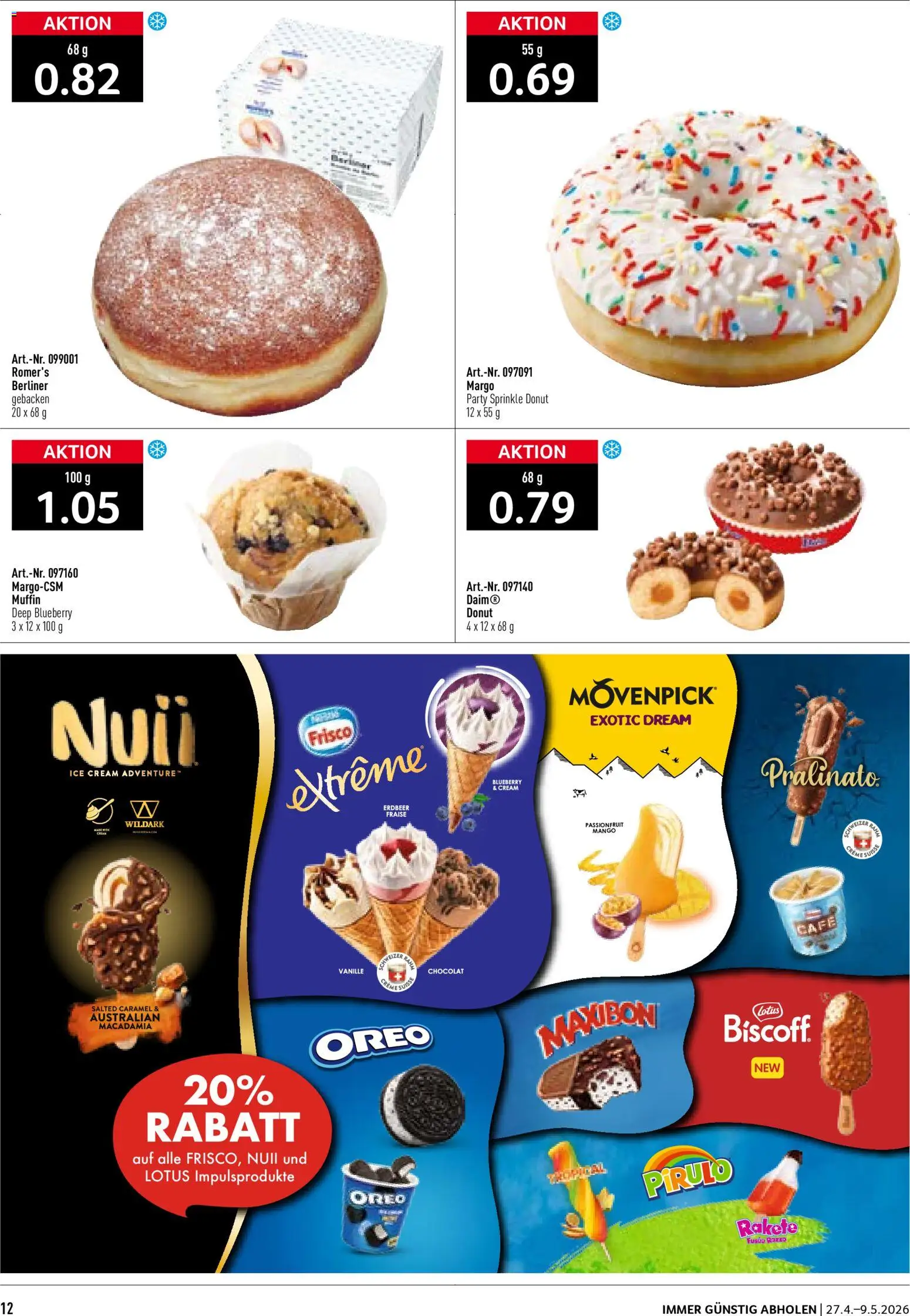 Prodega aktionen Kiosk – gültig ab 27.04.2026 | Seite: 12 | Produkte: Creme