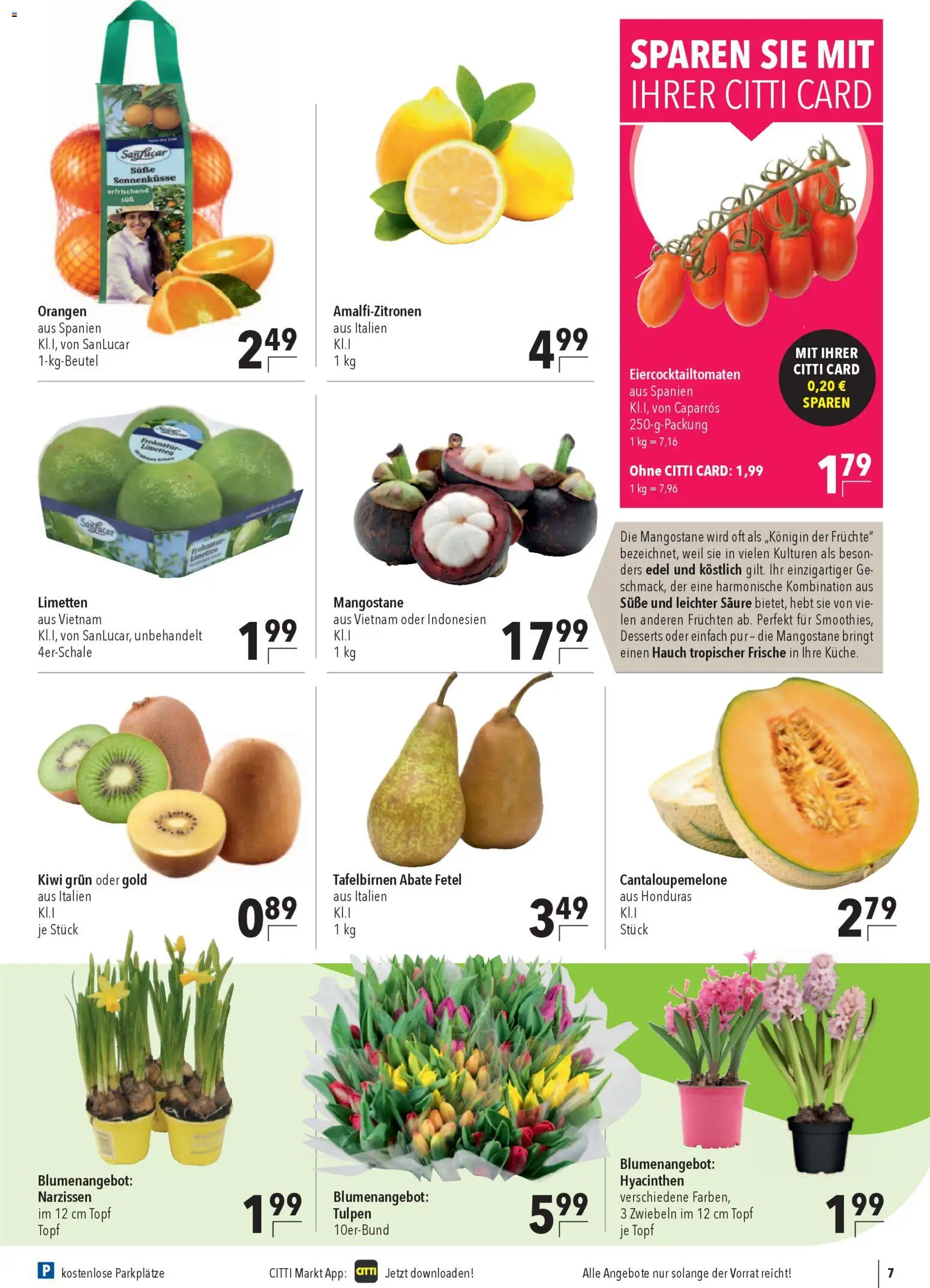 CITTI Markt Prospekt 	 – gültig ab 25.02.2026 | Seite: 7 | Produkte: Limetten, Orangen, Zwiebeln, Kiwi