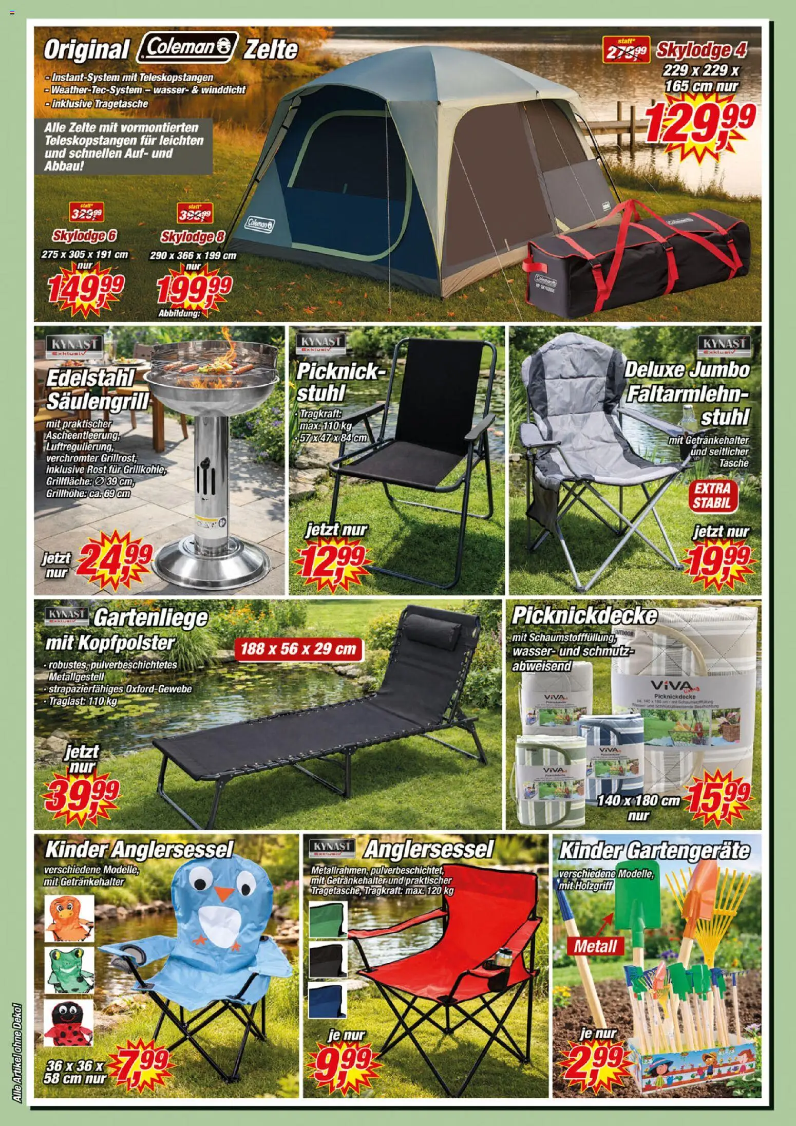 Posten Börse Prospekt – gültig ab 04.04.2026 | Seite: 6 | Produkte: Tasche, Stuhl, Kopfpolster, Wasser