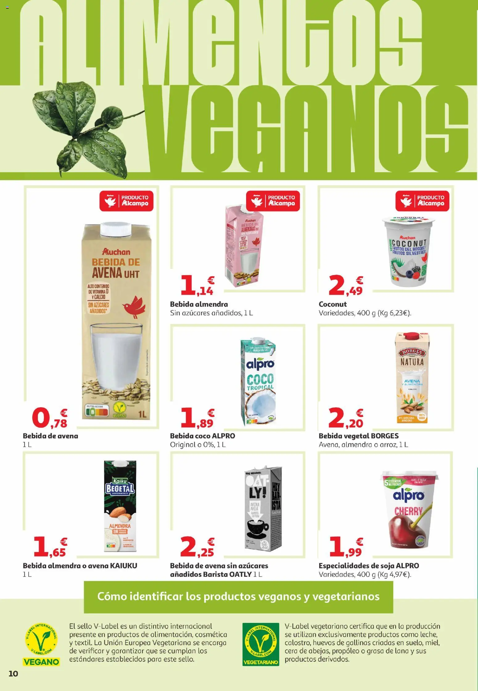 Alcampo Canarias │ válido desde el 05.05.2026 | Página: 10 | Productos: Huevos, Τυρόπιτα, Bebida de almendras, Bebida de avena